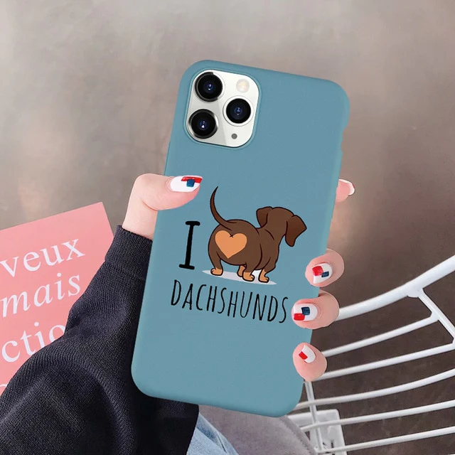 Dachshunds Phone Case For iPhone Soft Silicone Cover - Image 4