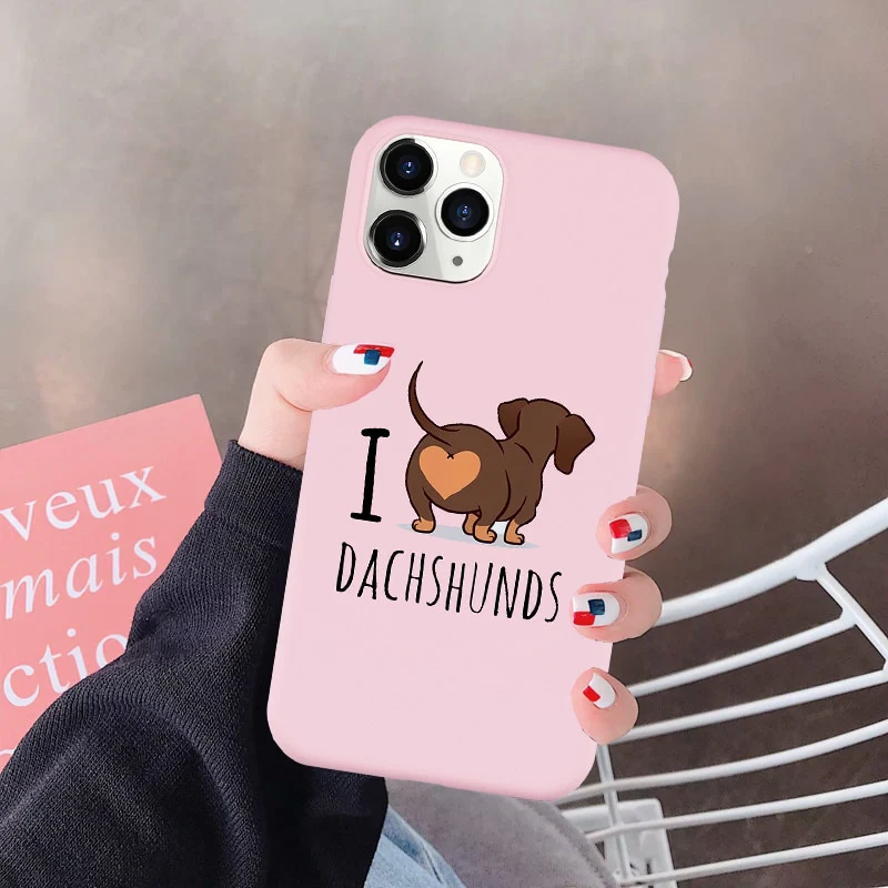 Dachshunds Phone Case For iPhone Soft Silicone Cover - Image 7