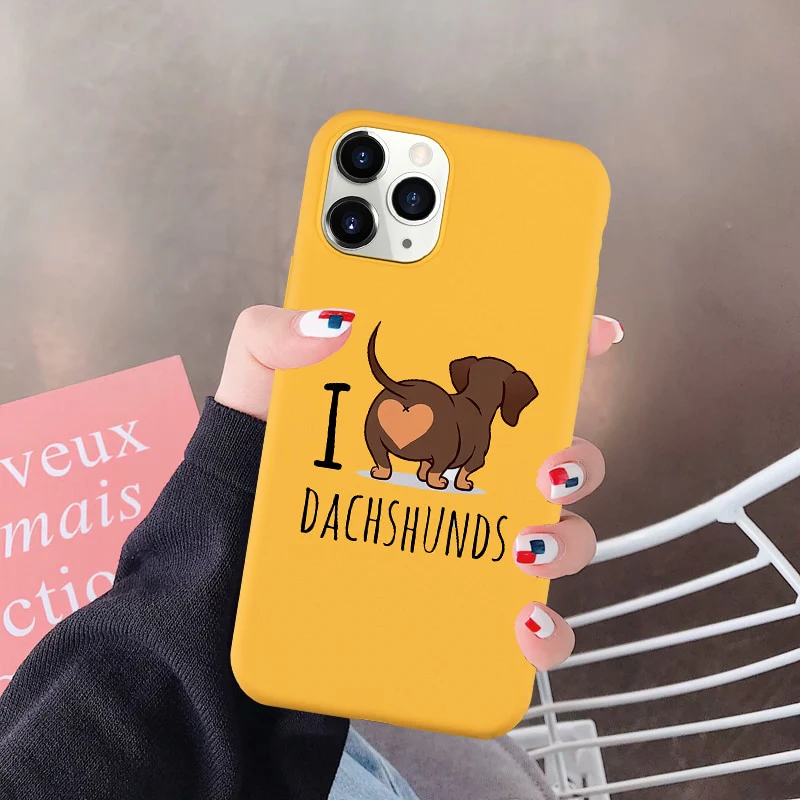 Dachshunds Phone Case For iPhone Soft Silicone Cover - Image 9