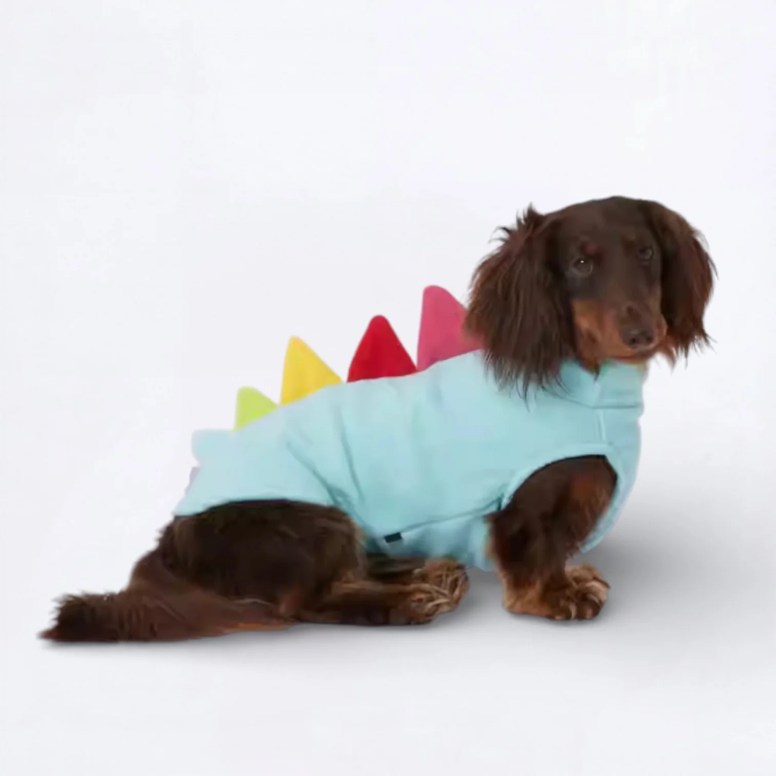 DinoPaws Dachshund Dinosaur Vest – Warm Cozy Winter Dog Outfit