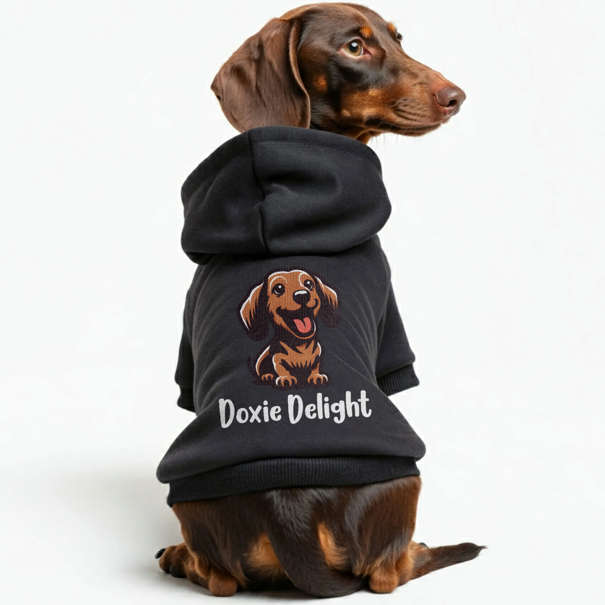 Doxie Delight - Personalized Dachshund Hoodies with Funny Quotes – Stylish, Cozy, and Premium 100% Cotton - Image 2