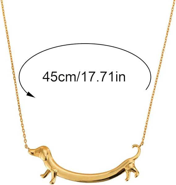 Elegant Alloy Dachshund Dog Necklace – Stylish Jewelry for Dachshund Lovers - Image 3