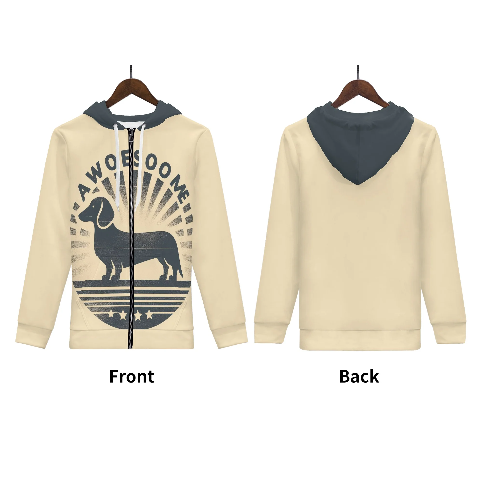 Fergus - All Over Print Zip Up Hoodie - Image 9