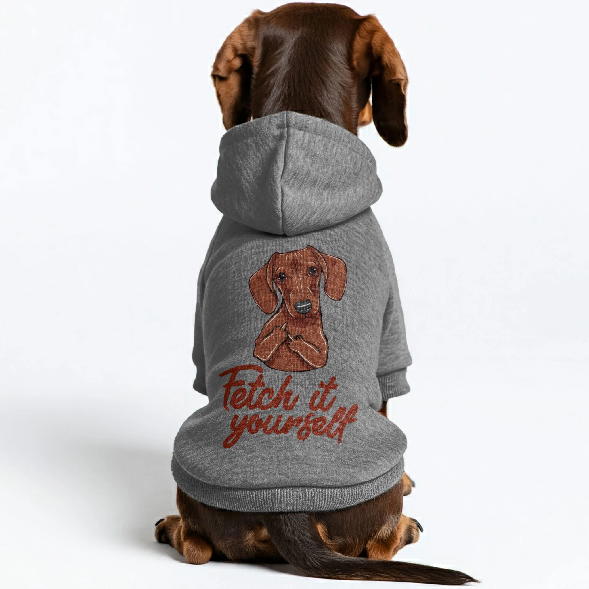 Fetch It Yourself - Personalized Dachshund Hoodies with Funny Quotes – Stylish, Cozy, and Premium 100% Cotton - Image 3