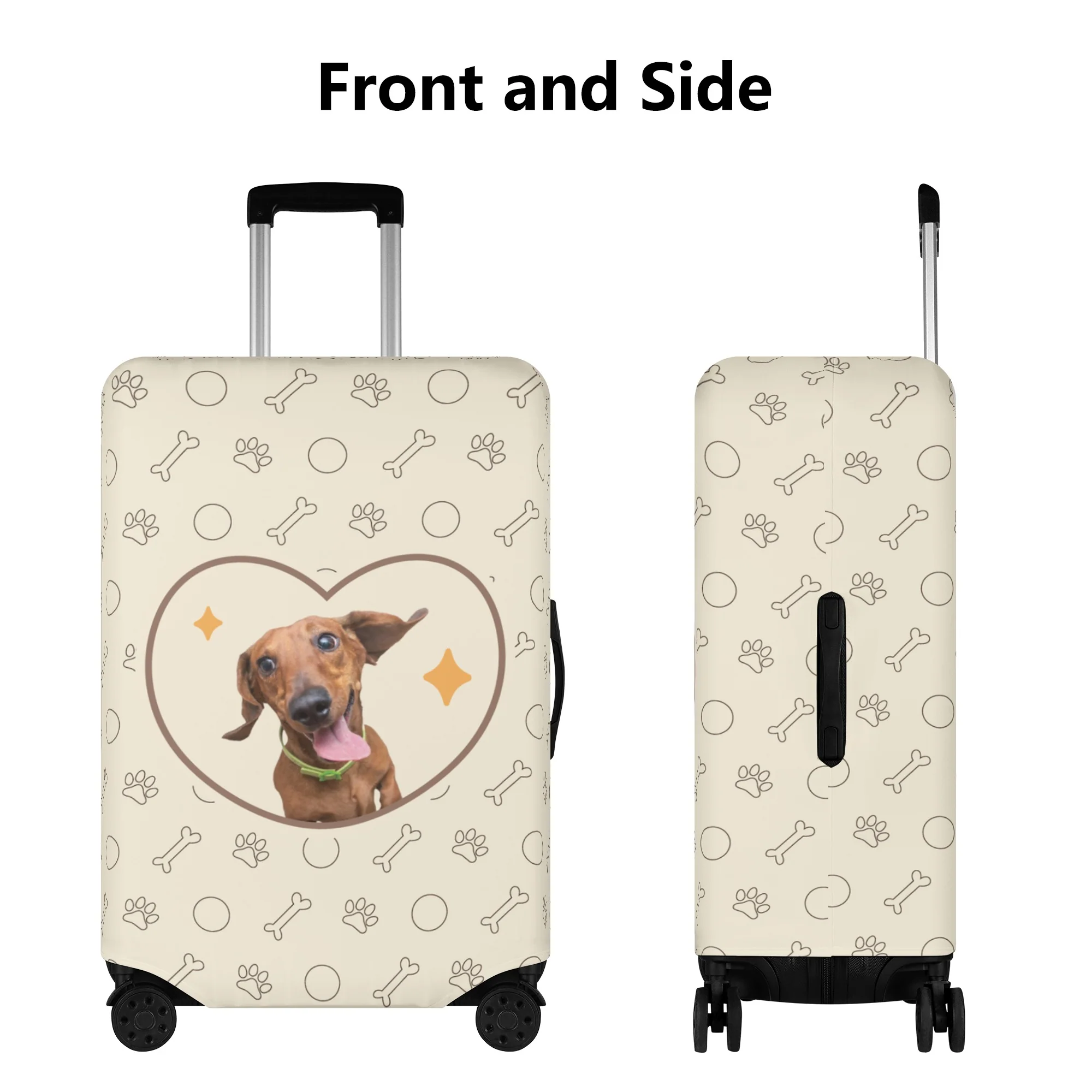 Custom Luggage Cover with Dachshund picture - Image 4