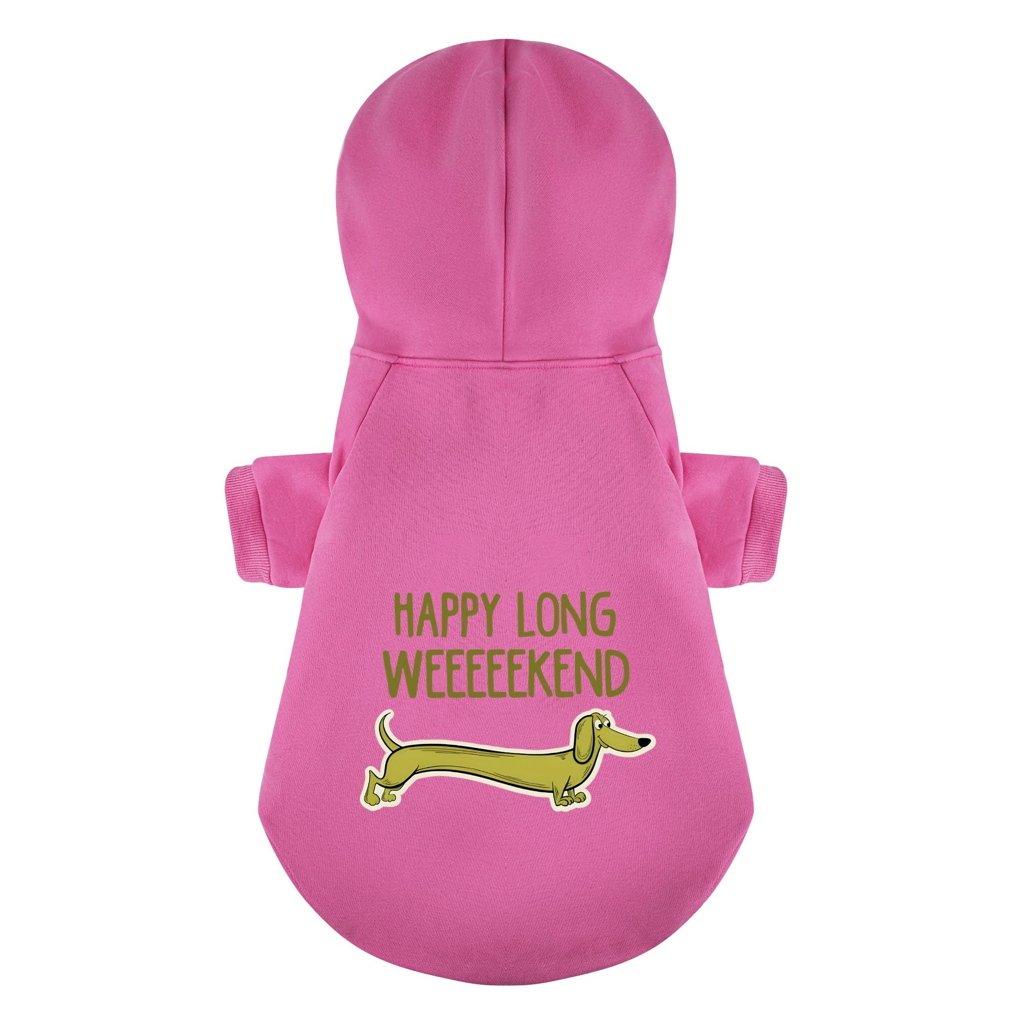 Happy Weekend - Personalized Dachshund Hoodies with Funny Quotes – Stylish, Cozy, and Premium 100% Cotton - Image 4