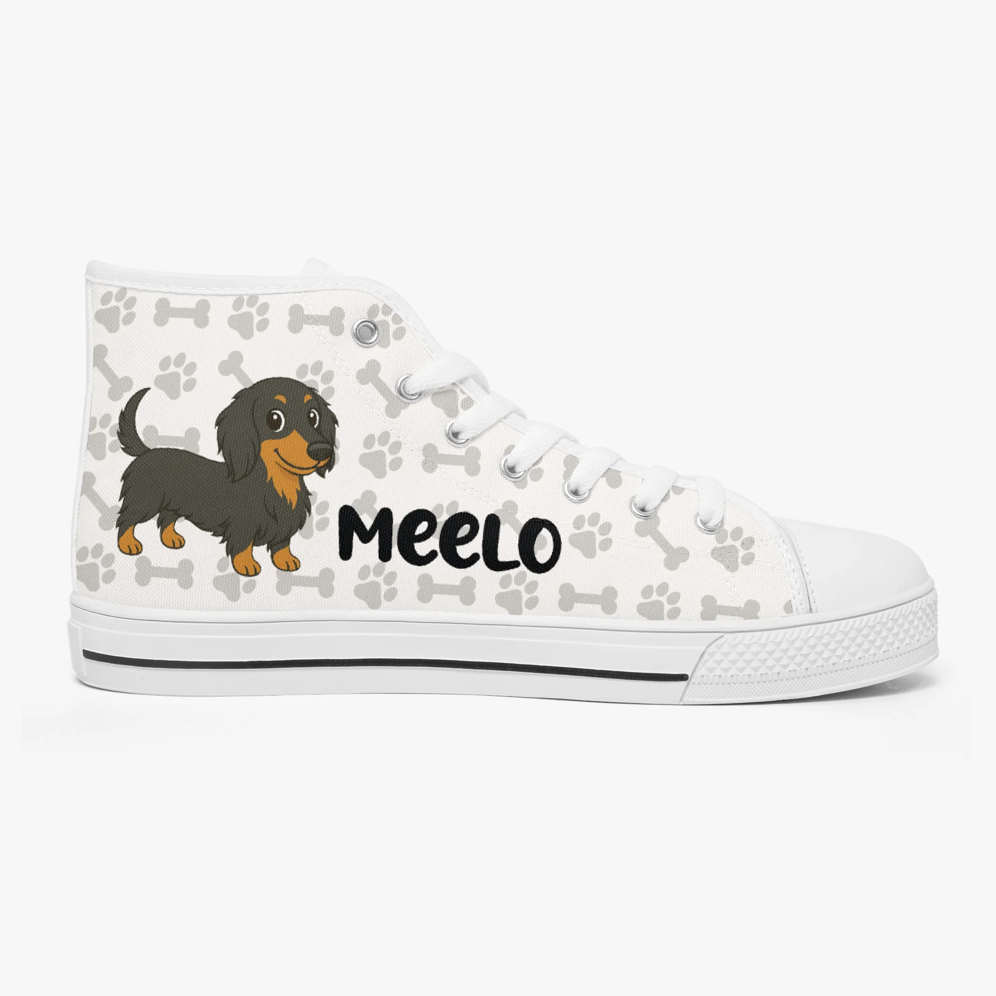 Belle - Personalized Classic High-Top Canvas Shoes - Image 2