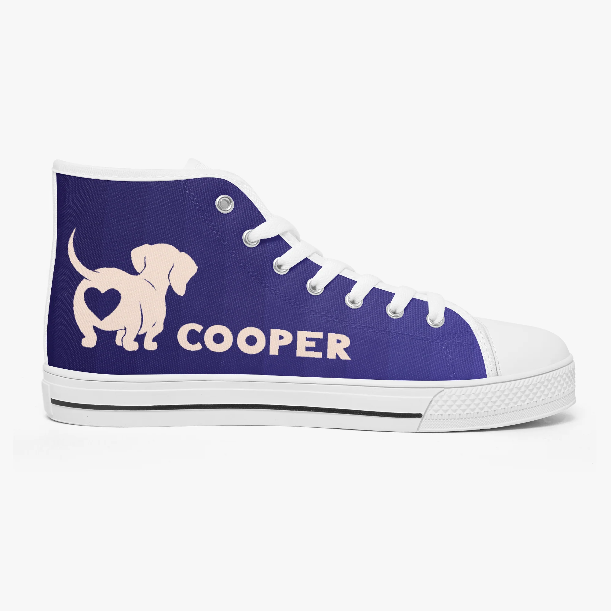 Penny - Personalized Classic High-Top Canvas Shoes - Image 2
