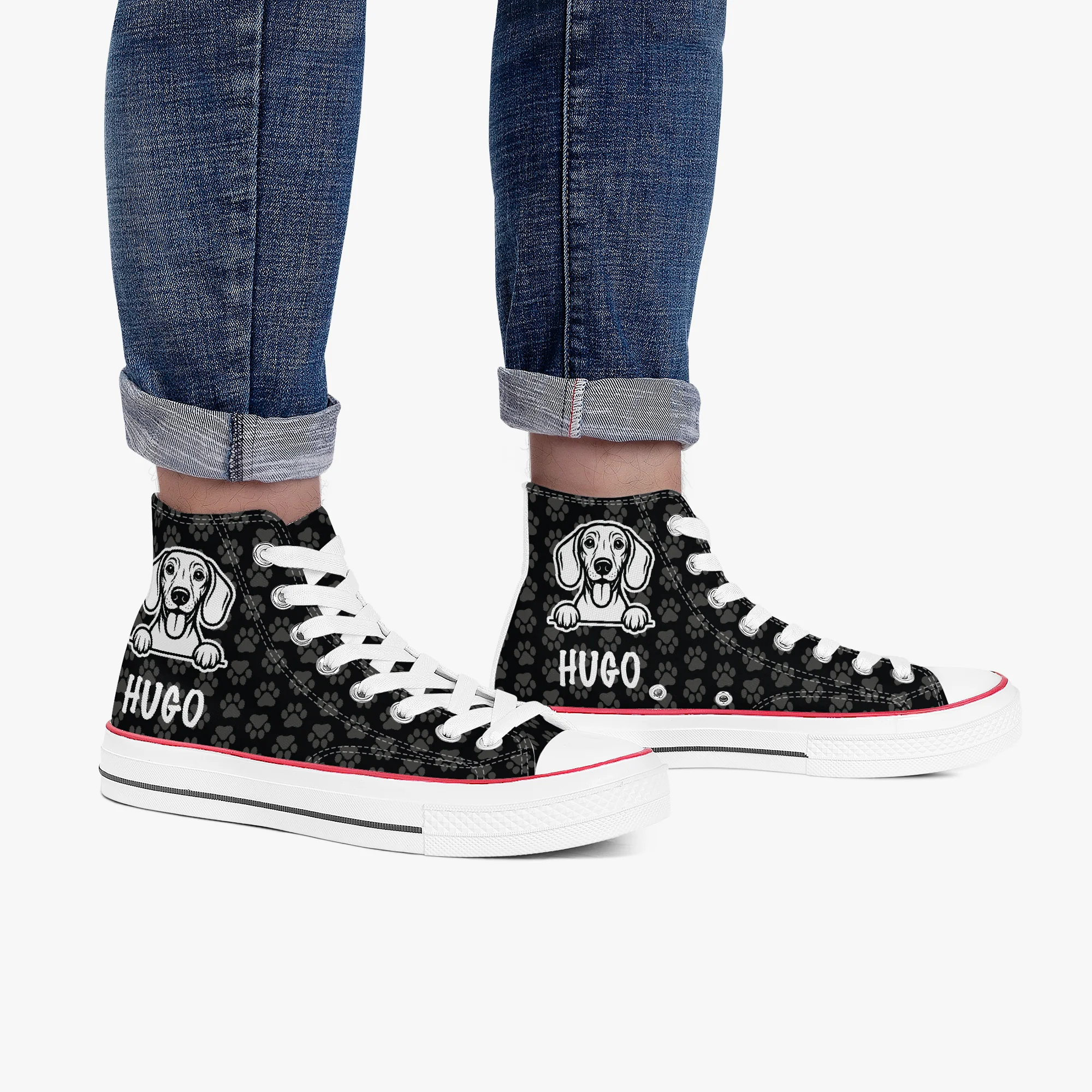 Giselle - Personalized High-Top Canvas Shoes - Image 5