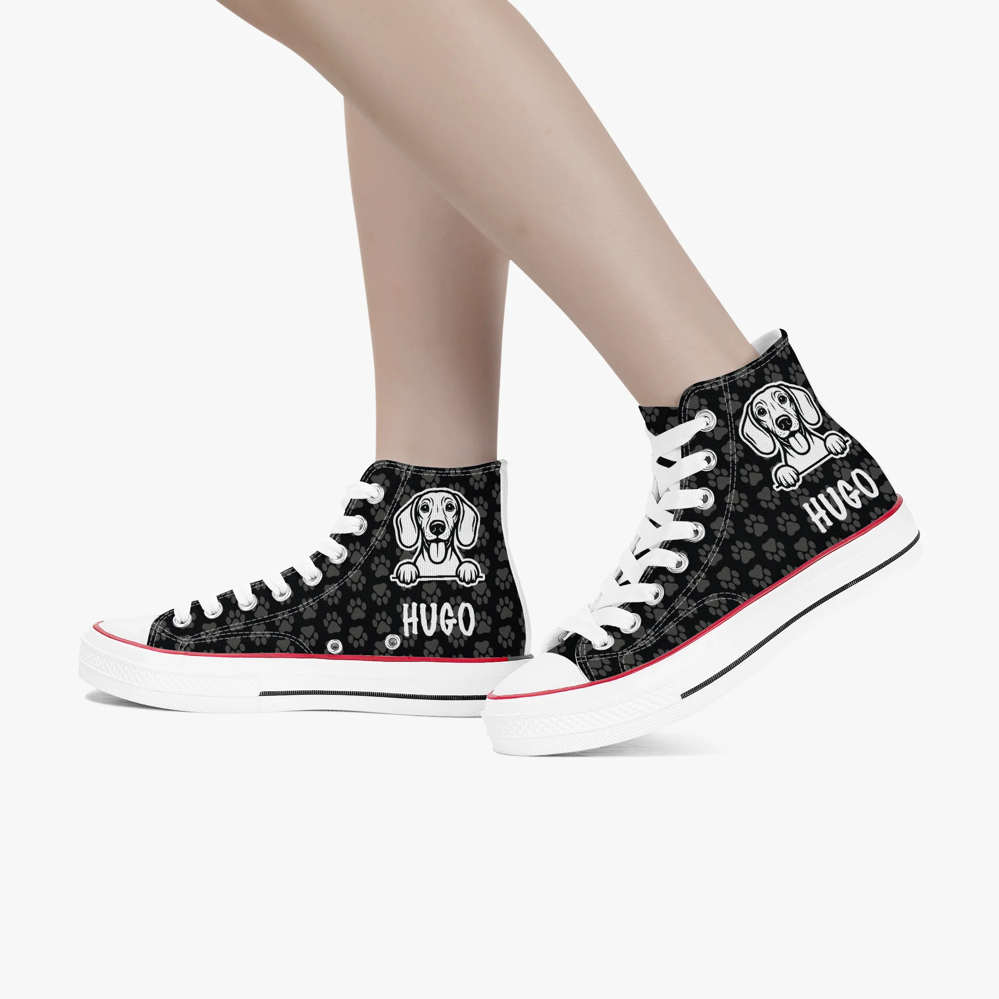 Giselle - Personalized High-Top Canvas Shoes - Image 8