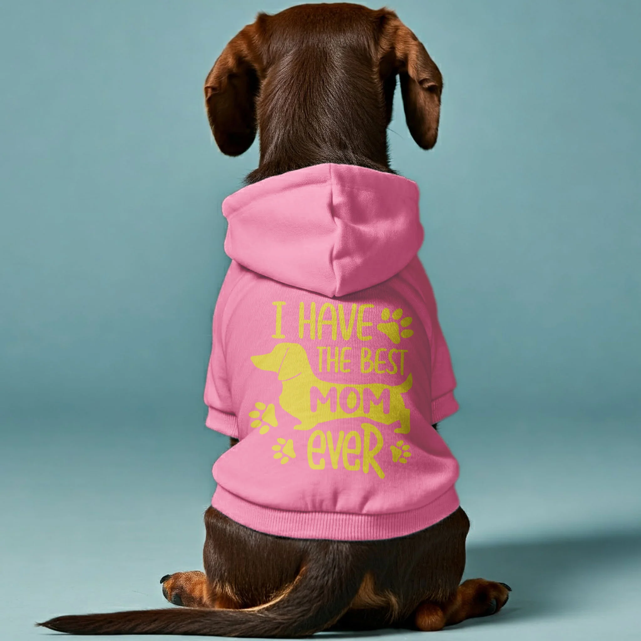 I Have The Best Mom Ever - Personalized Dachshund Hoodies with Funny Quotes – Stylish, Cozy, and Premium 100% Cotton - Image 2