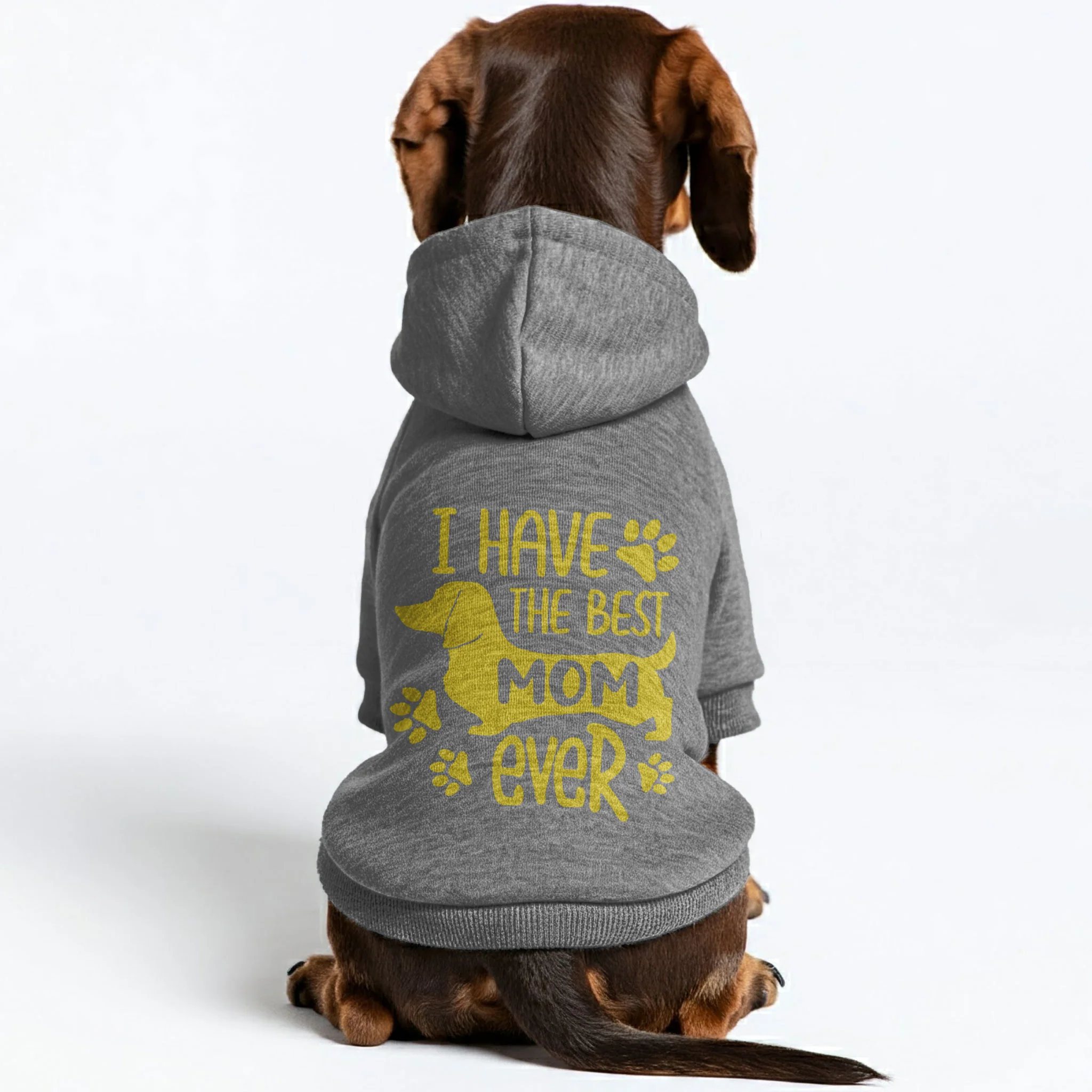 I Have The Best Mom Ever - Personalized Dachshund Hoodies with Funny Quotes – Stylish, Cozy, and Premium 100% Cotton - Image 3