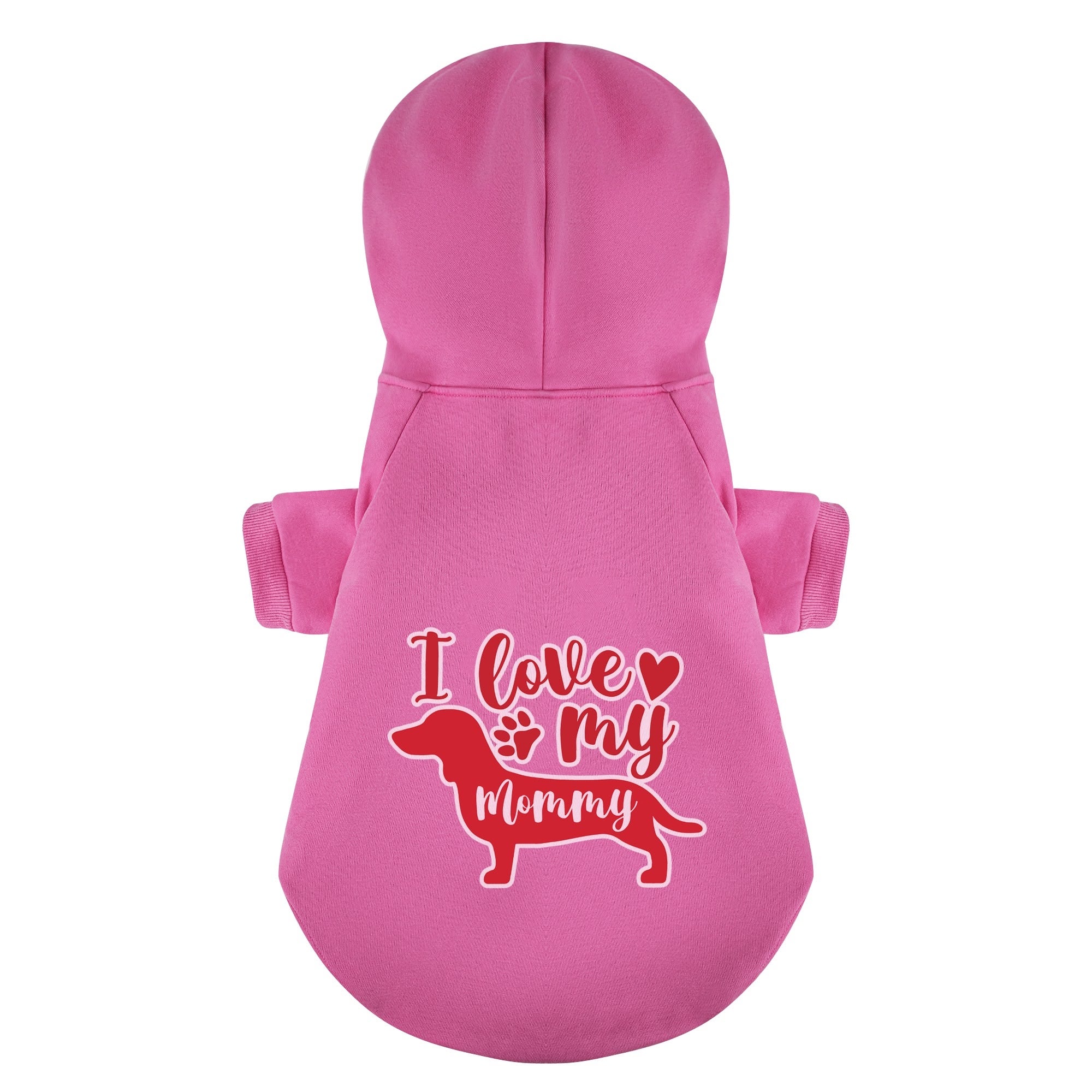 I love my Mommy - Personalized Dachshund Hoodies with Funny Quotes – Stylish, Cozy, and Premium 100% Cotton - Image 4