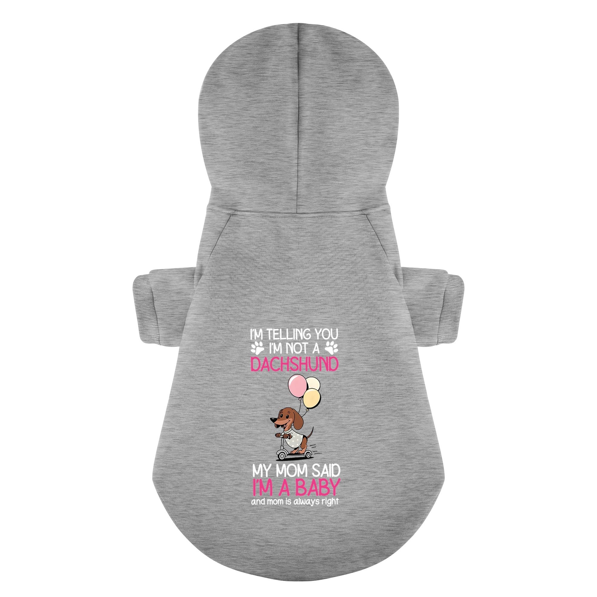 I’m a baby - Personalized Dachshund Hoodies with Funny Quotes – Stylish, Cozy, and Premium 100% Cotton - Image 8