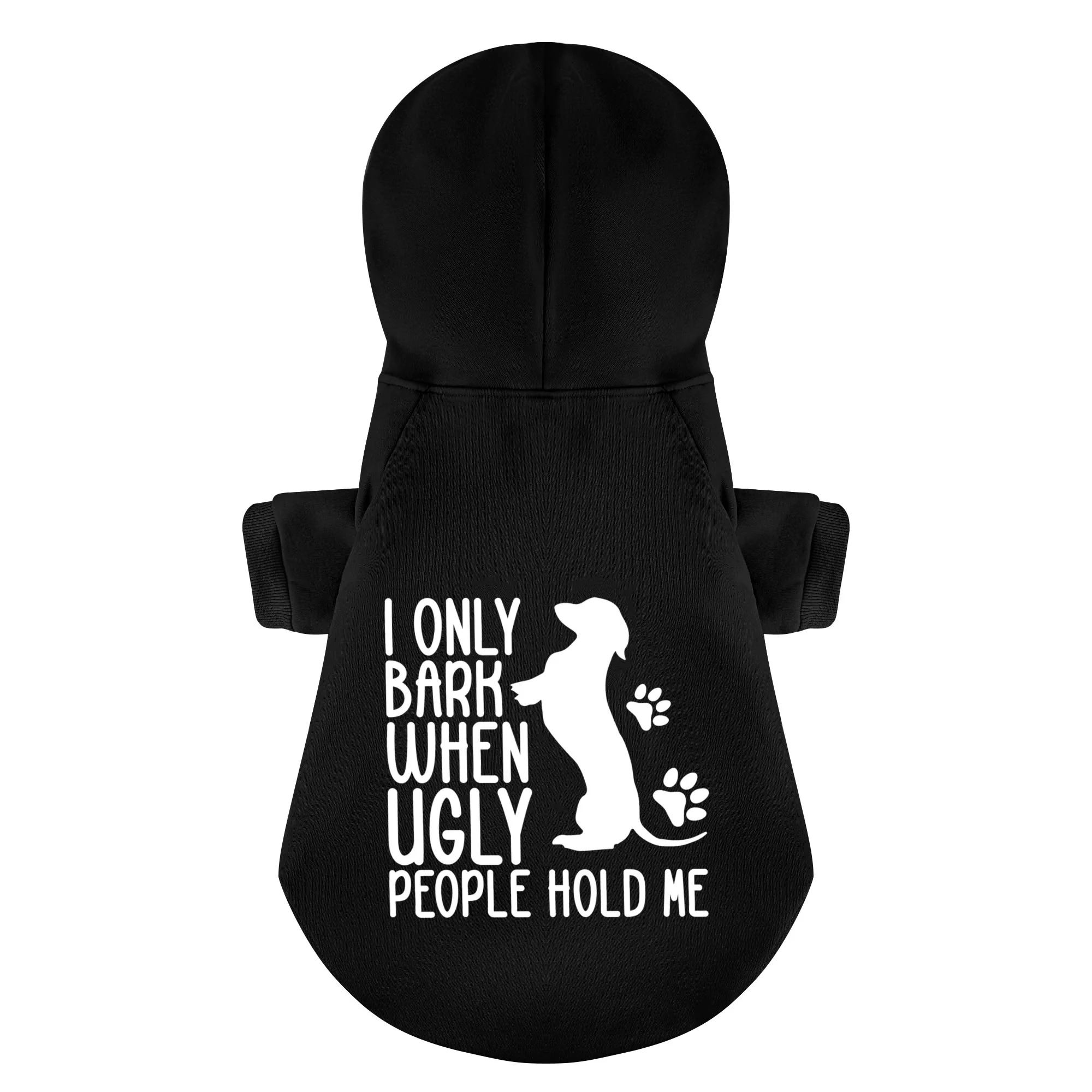 I ONLY BARK WHEN UGLY PEOPLE HOLD ME - Personalized Dachshund Hoodies with Funny Quotes – Stylish, Cozy, and Premium 100% Cotton - Image 6