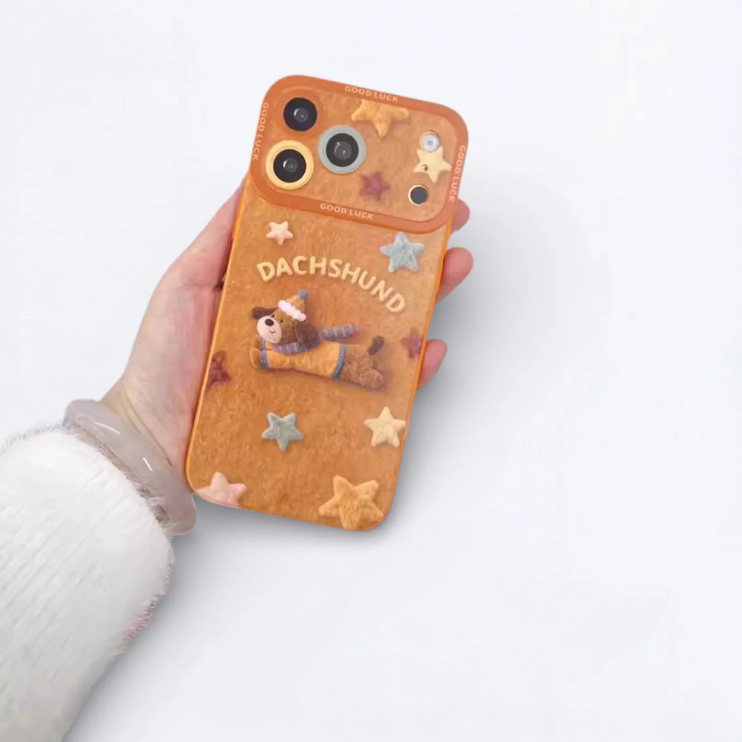 Dachsy Dachshund Plush iPhone Case – Full-Coverage Anti-Drop Silicone Case with Lanyard - Image 8