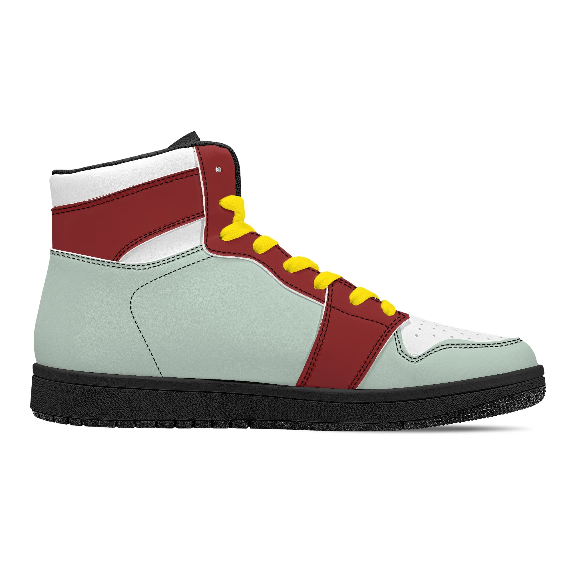 Ivory -  High Top Leather Sneakers - Image 3