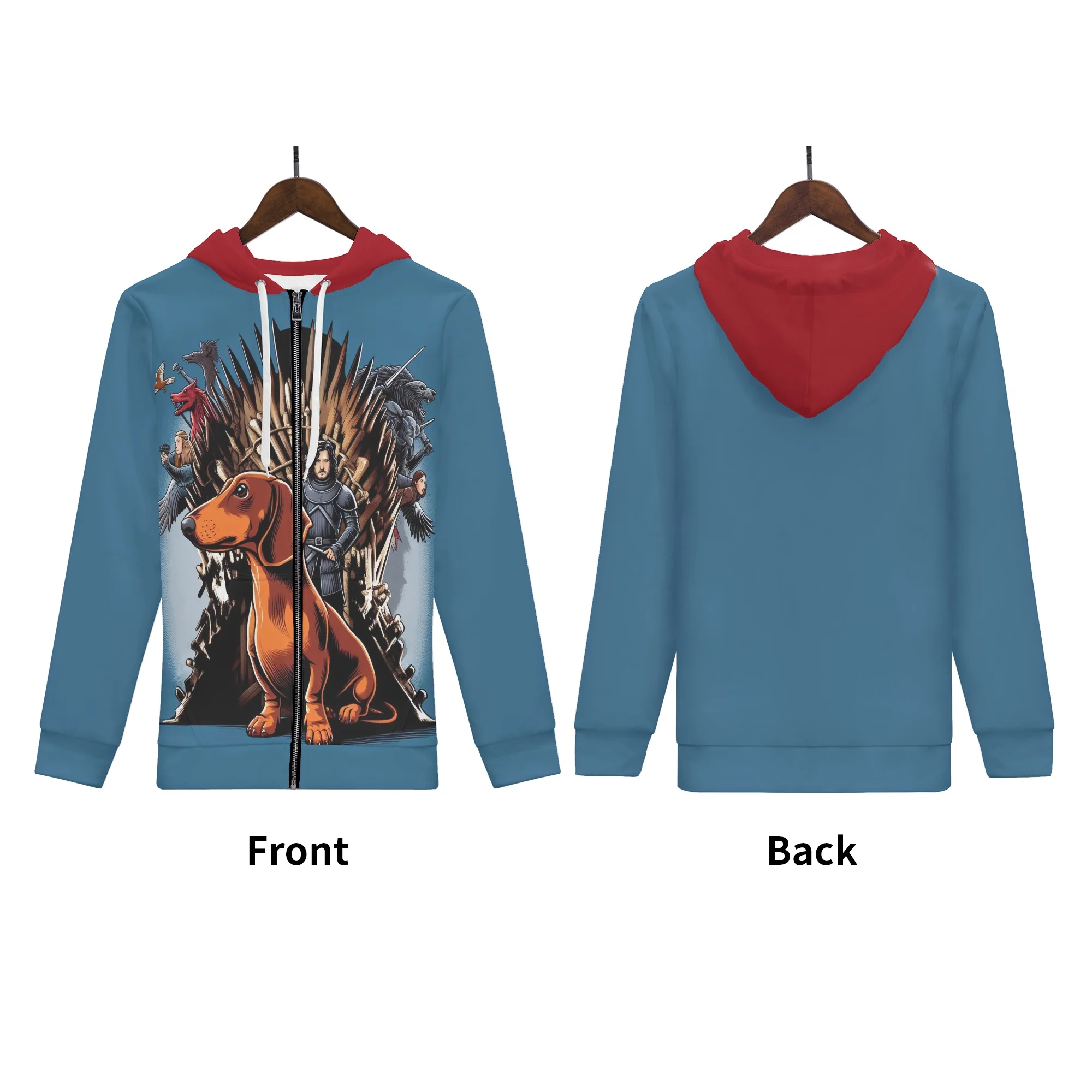 Ivy - All Over Print Zip Up Hoodie - Image 9