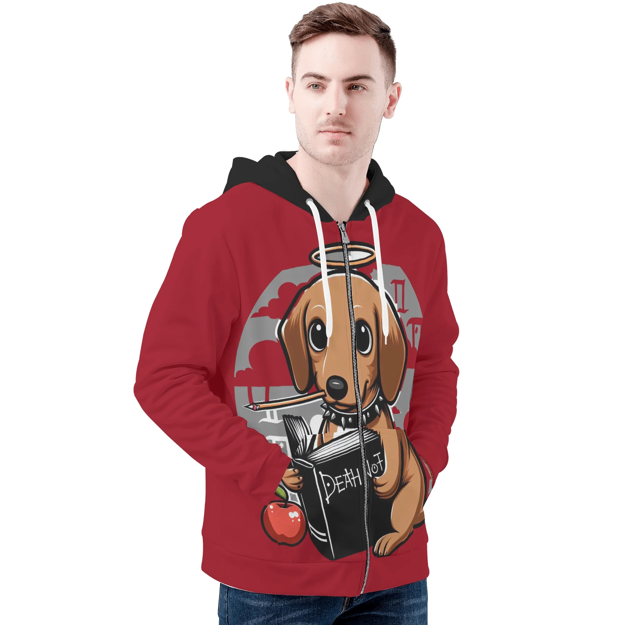 Joey - All Over Print Zip Up Hoodie - Image 4