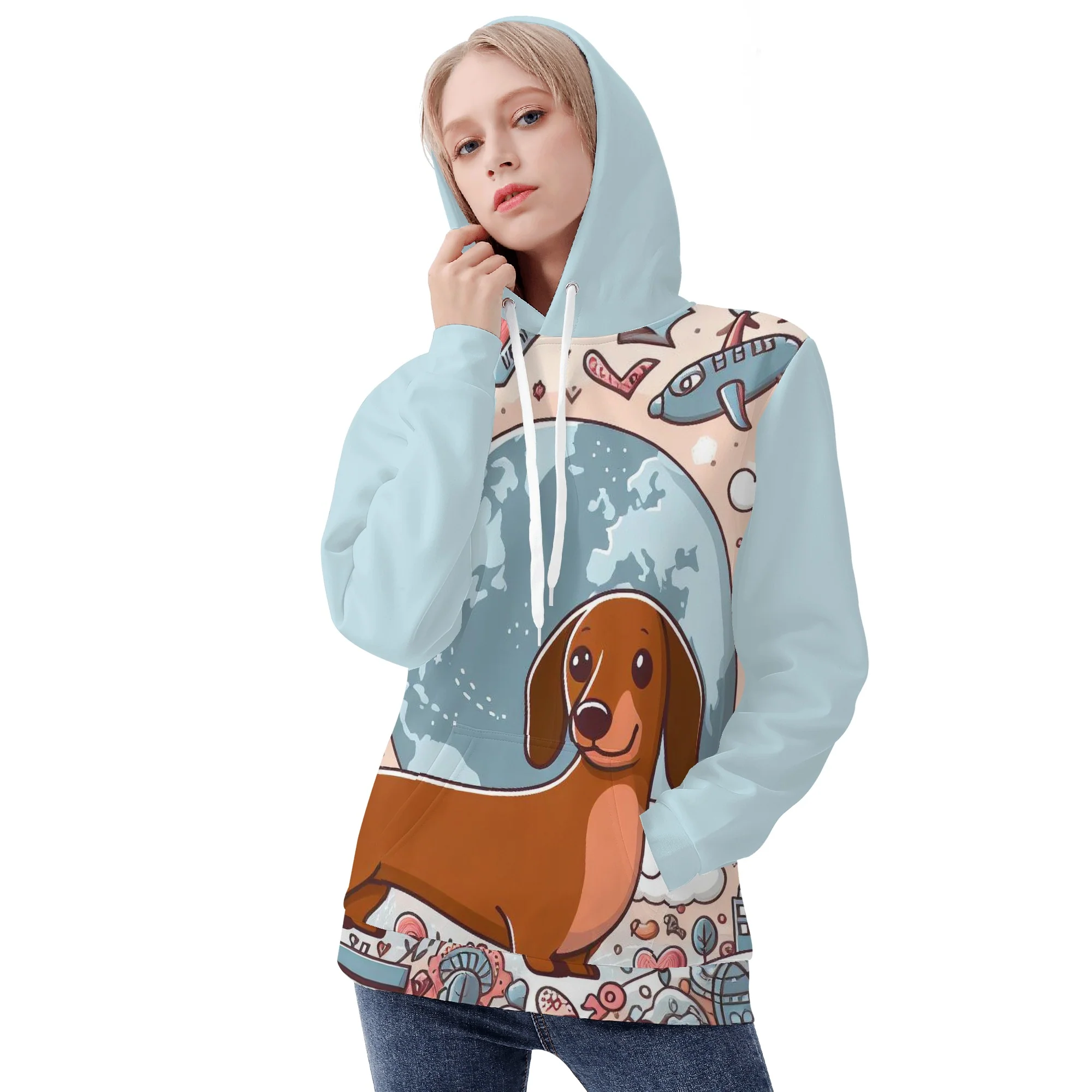 Lady - All Over Print Hoodie - Image 5