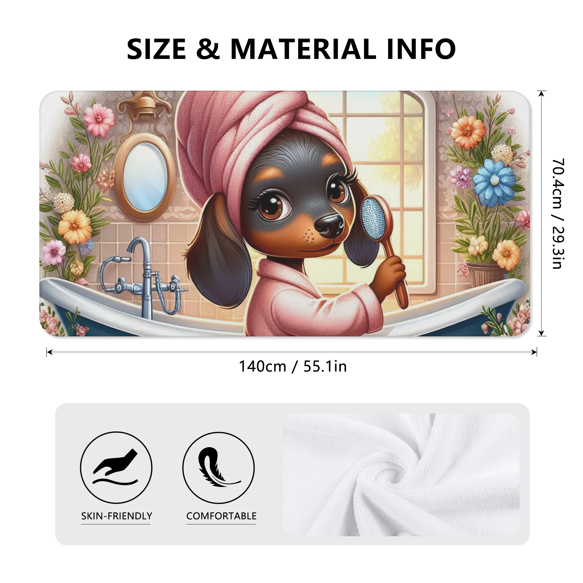 Lady - Bath Towel - Image 5