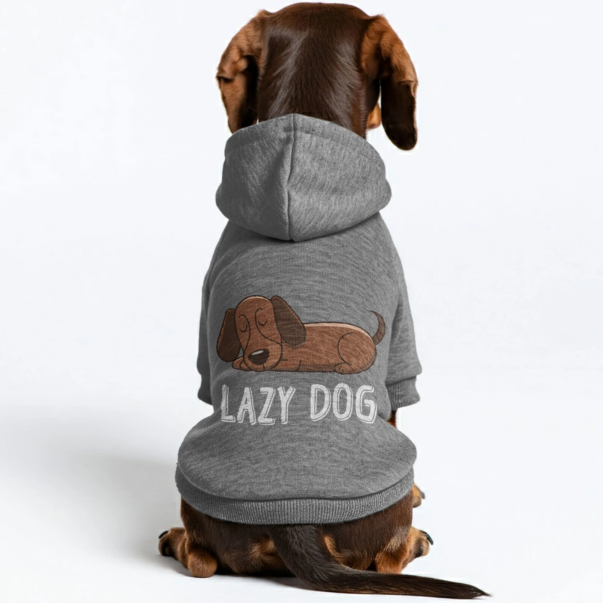 Lazy Dog - Personalized Dachshund Hoodies with Funny Quotes – Stylish, Cozy, and Premium 100% Cotton - Image 3