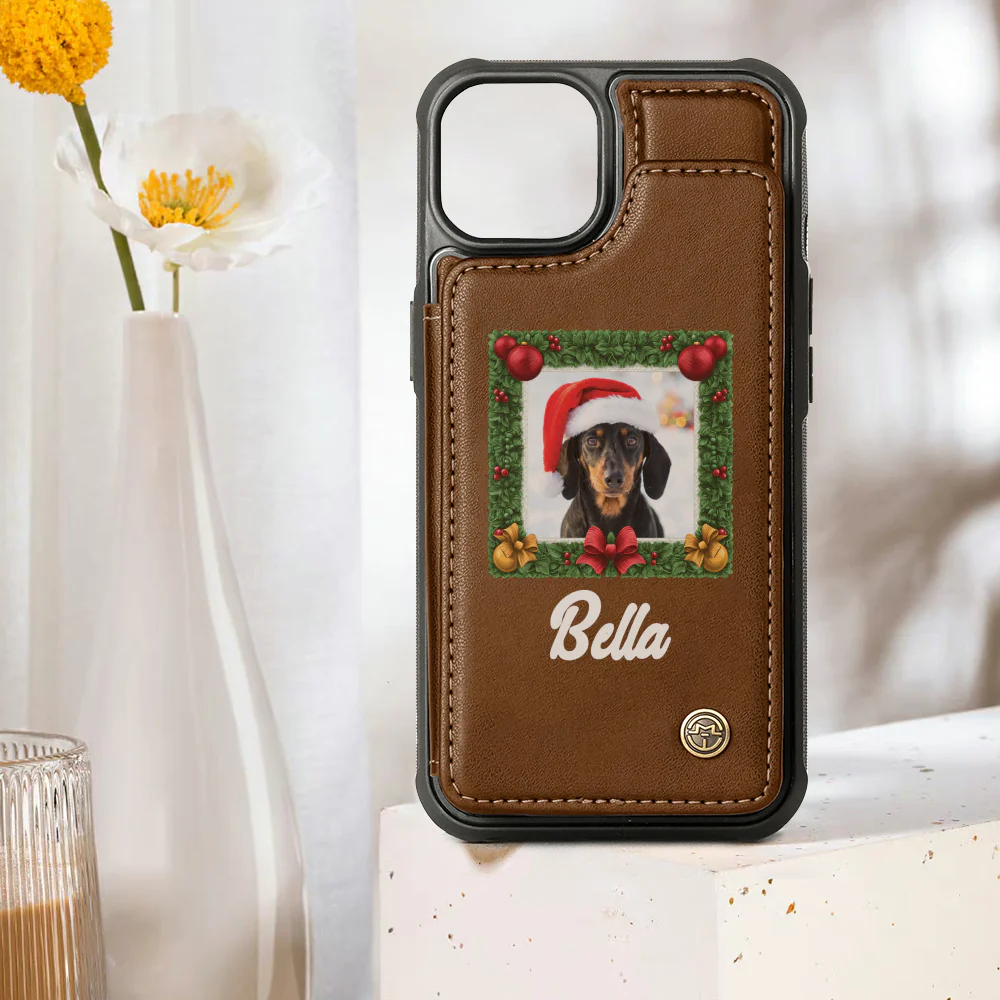 Greta - Personalized Leather Wallet Case for for iPhone & Samsung - Image 3