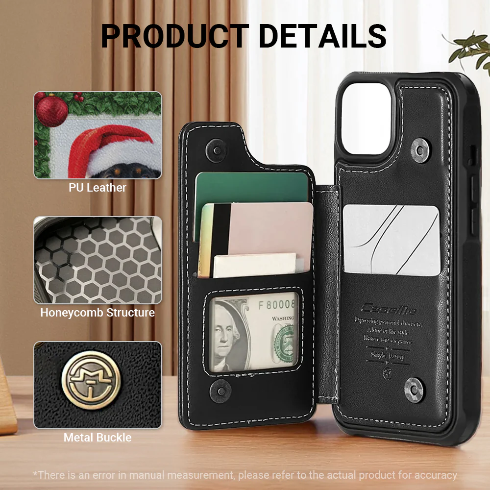Greta - Personalized Leather Wallet Case for for iPhone & Samsung - Image 4