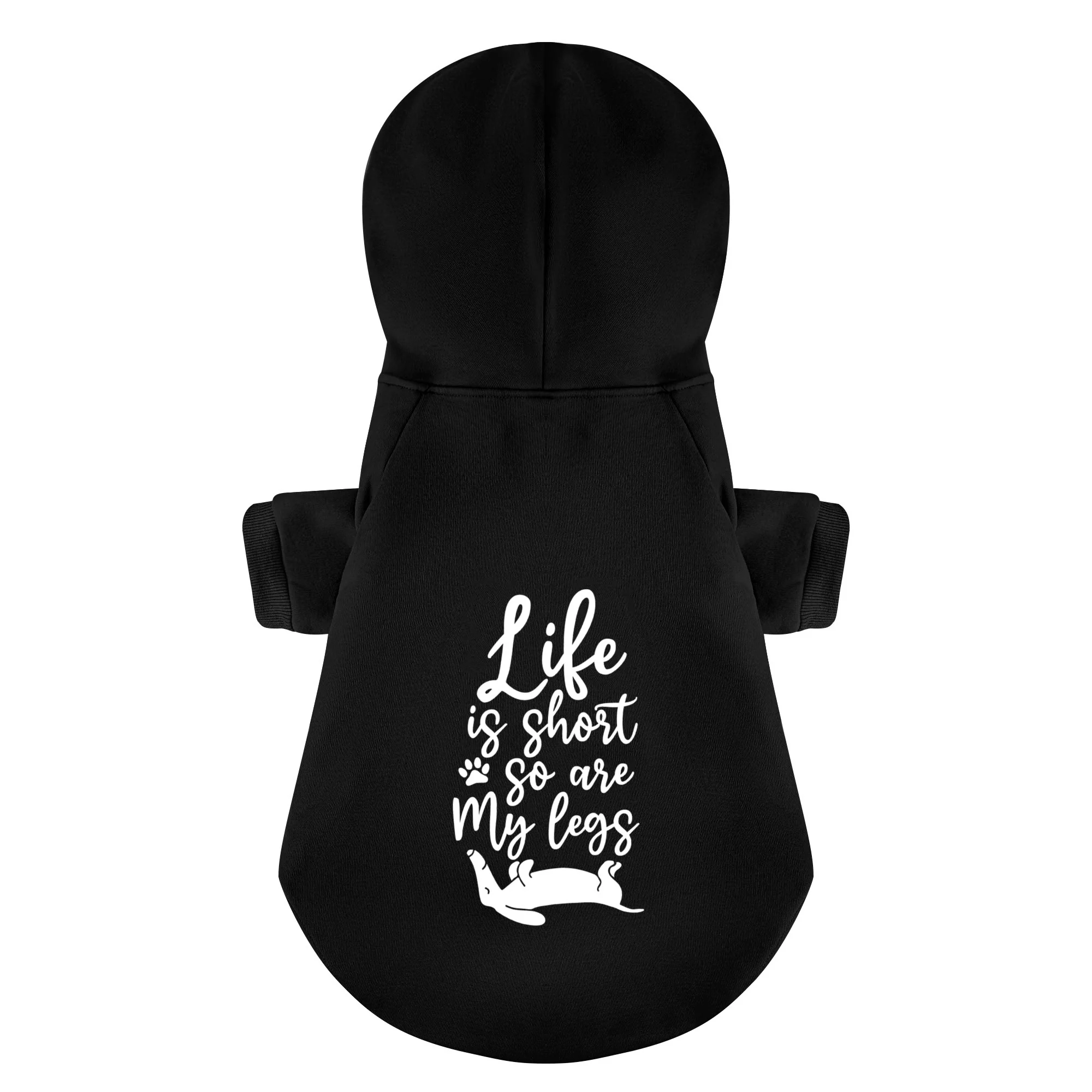 Life Is Short, So Are My Legs - Personalized Dachshund Hoodies with Funny Quotes – Stylish, Cozy, and Premium 100% Cotton - Image 4