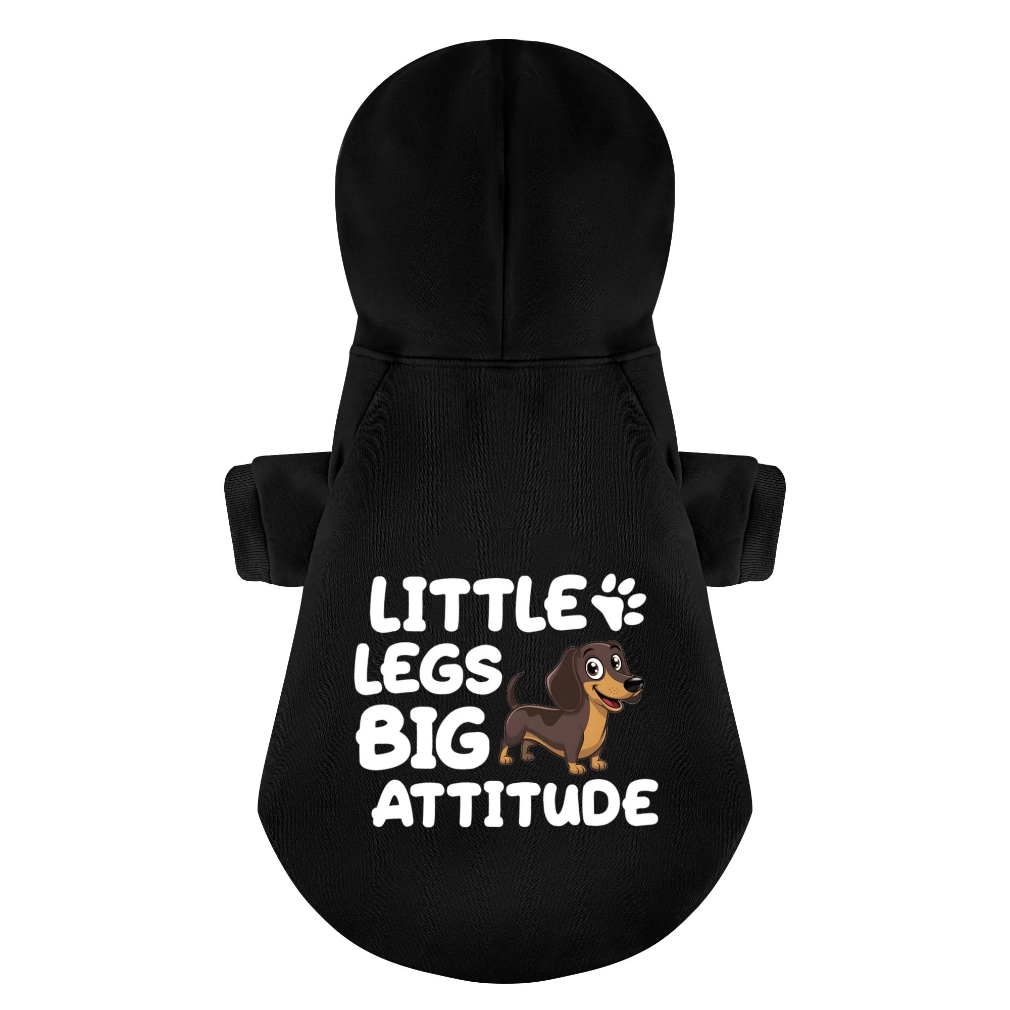 Little Legs, BIG ATTITUDE - Personalized Dachshund Hoodies with Funny Quotes – Stylish, Cozy, and Premium 100% Cotton - Image 4