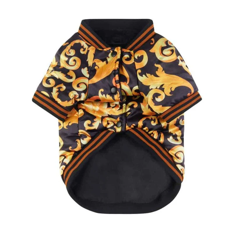 LuxePup Dachshund Jacket with Gold Embroidery - Image 4