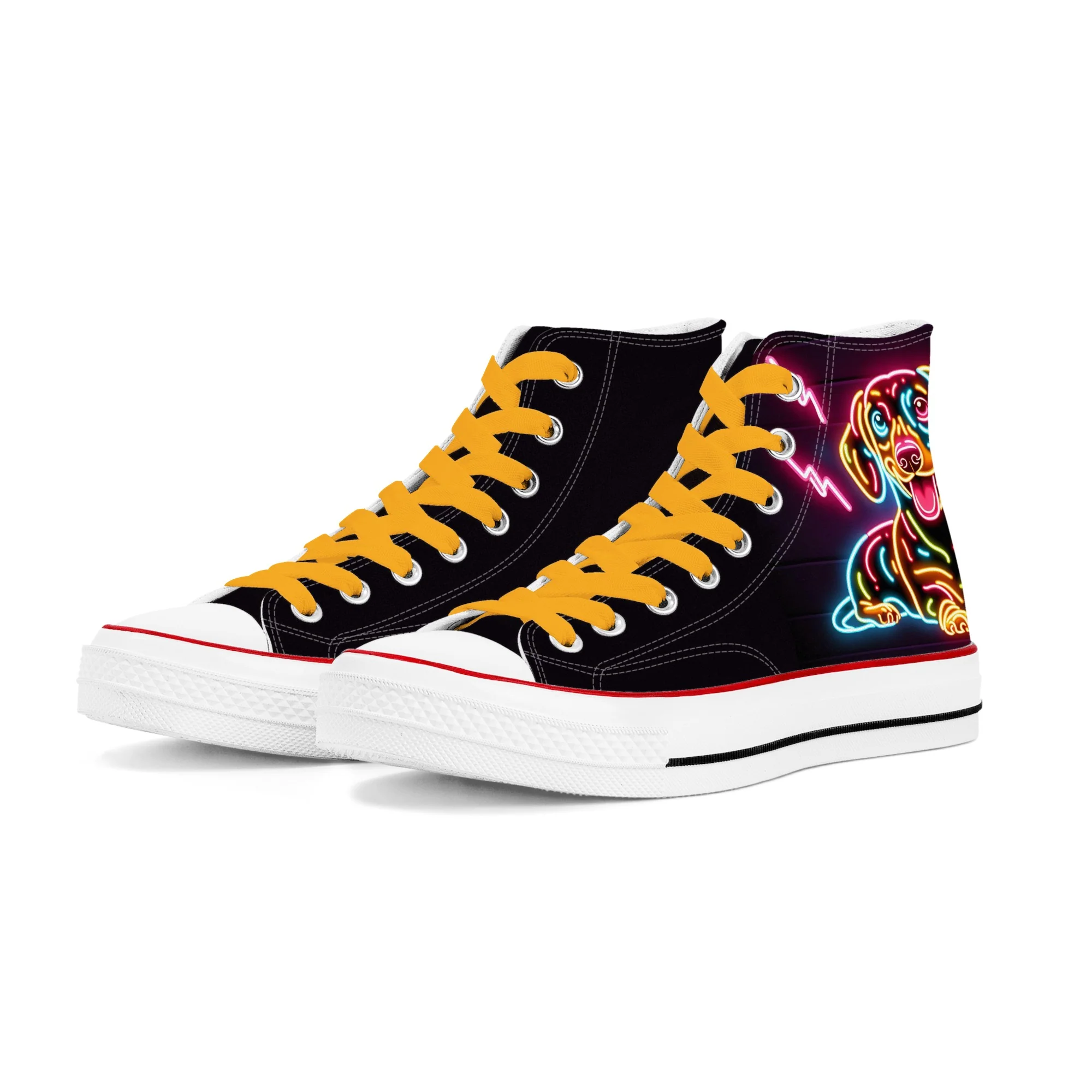 Malbec - Classic High Top Canvas Shoes - Image 2