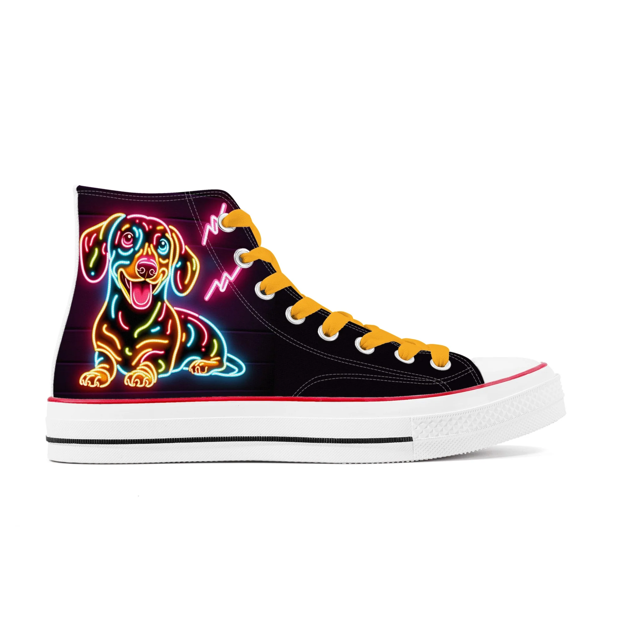Malbec - Classic High Top Canvas Shoes - Image 5