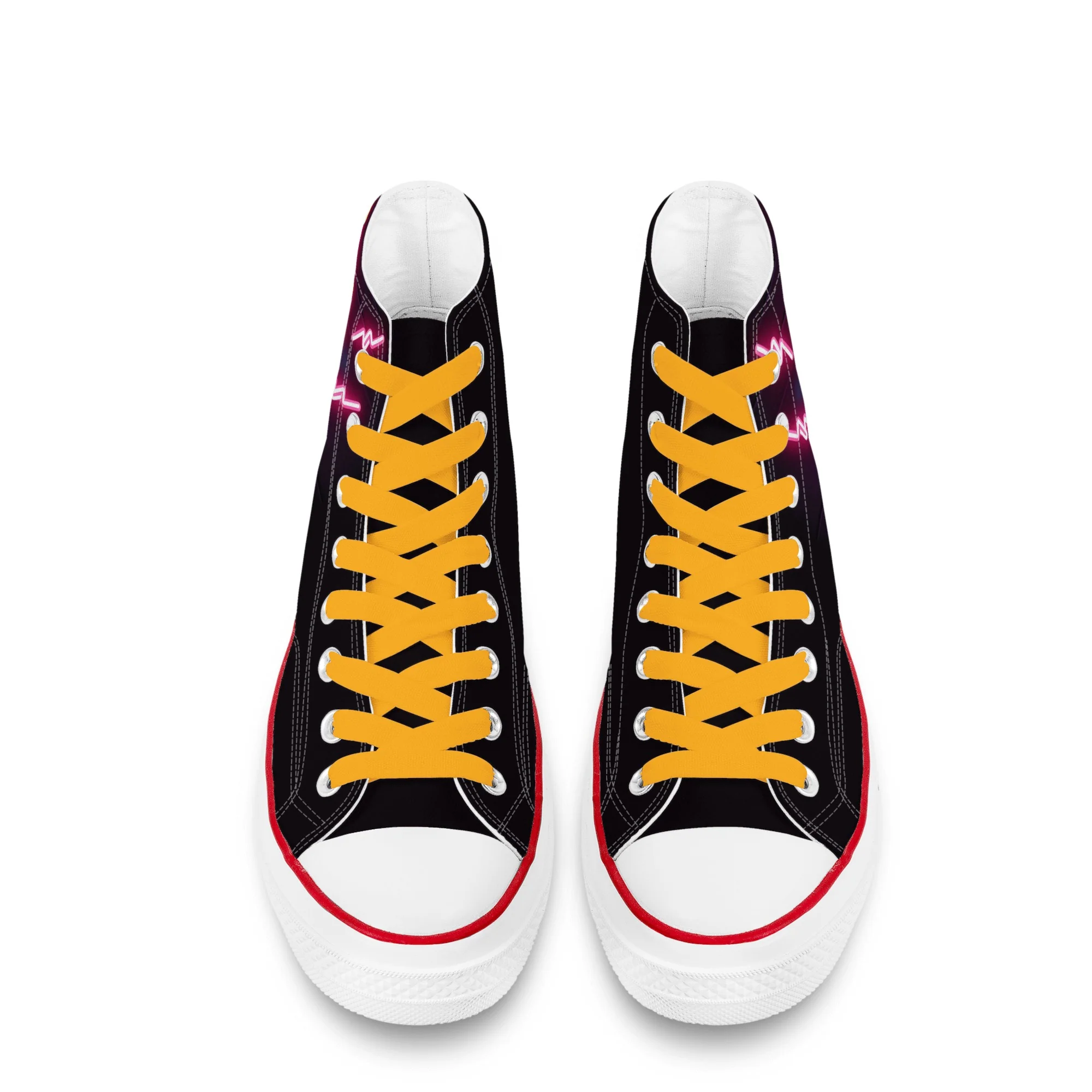 Malbec - Classic High Top Canvas Shoes - Image 6