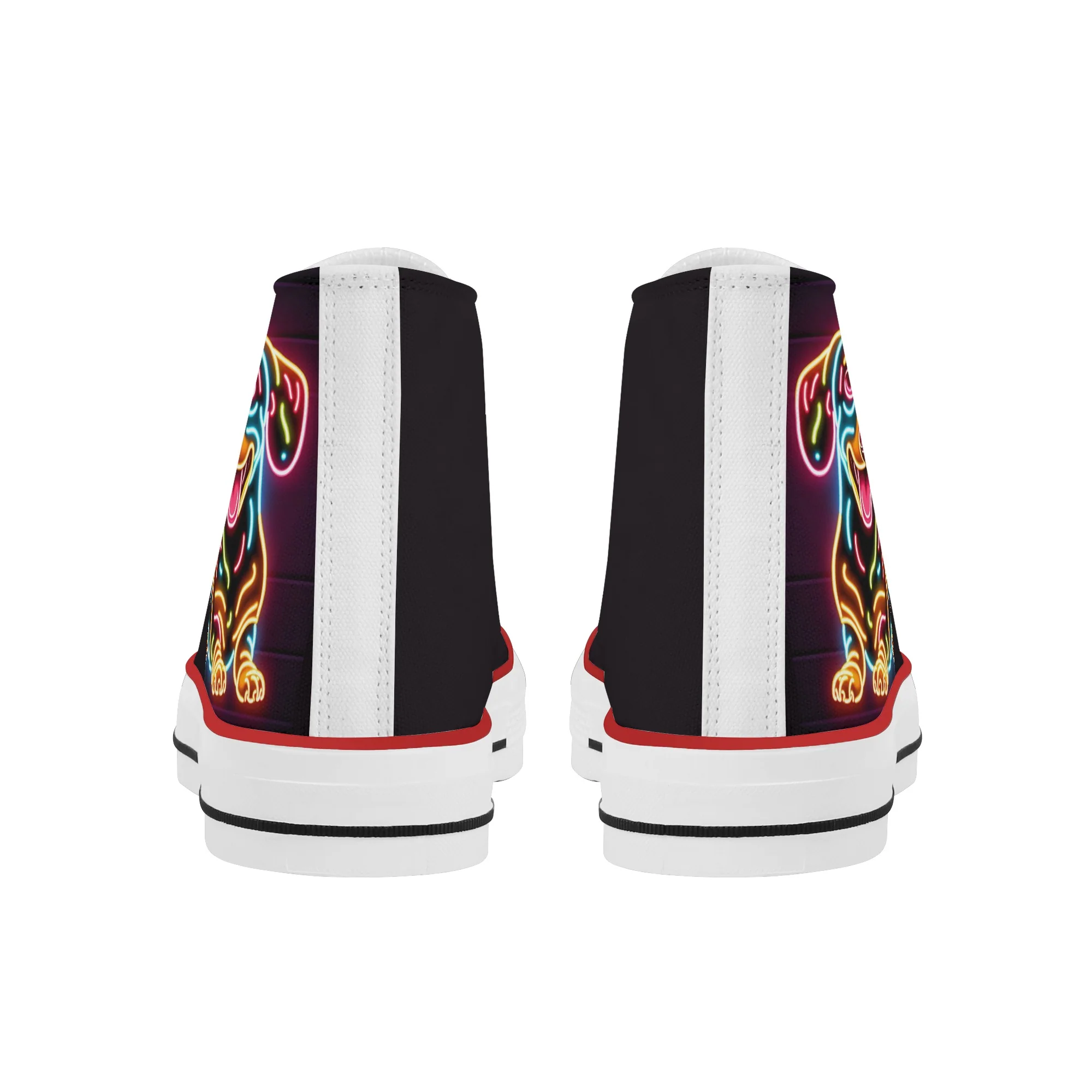 Malbec - Classic High Top Canvas Shoes - Image 7
