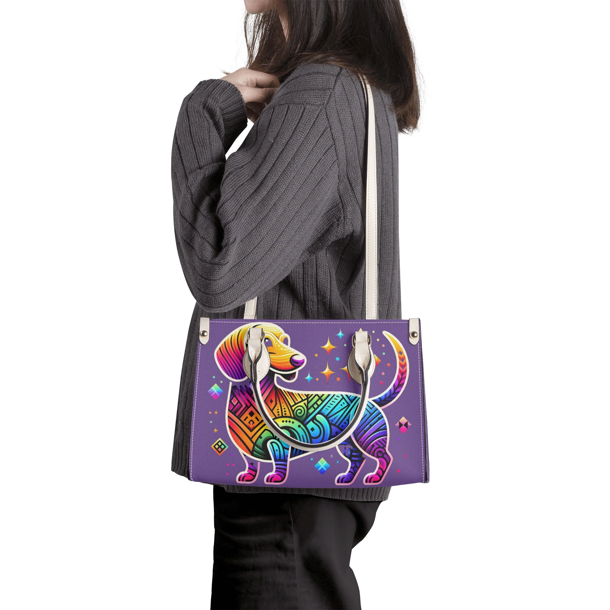 Rainbow - Luxury Women Handbag for Dachshund Lovers - Image 14