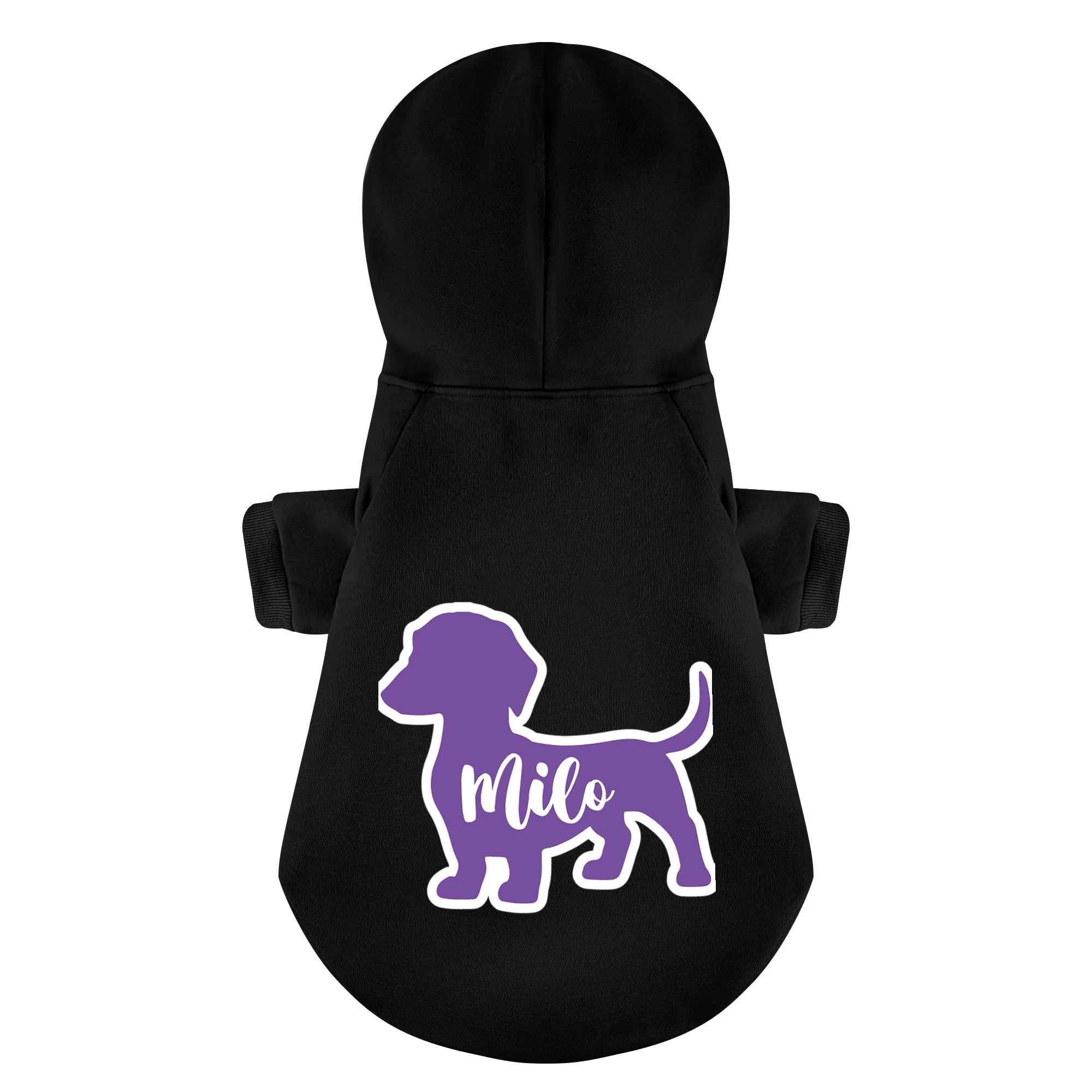 Milo - Personalized Dachshund Hoodies with your doxie name – Stylish, Cozy, and Premium 100% Cotton - Image 4