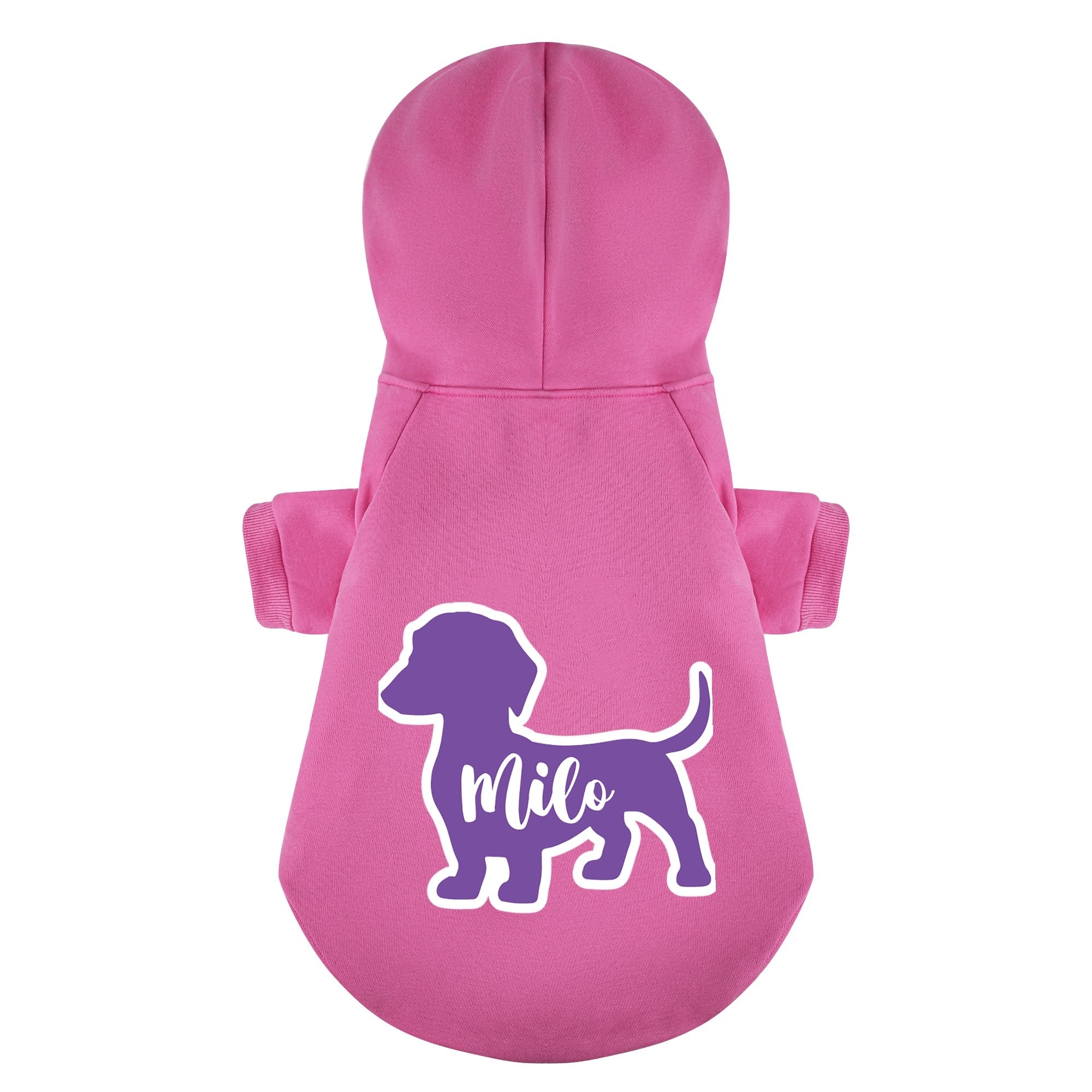 Milo - Personalized Dachshund Hoodies with your doxie name – Stylish, Cozy, and Premium 100% Cotton - Image 5