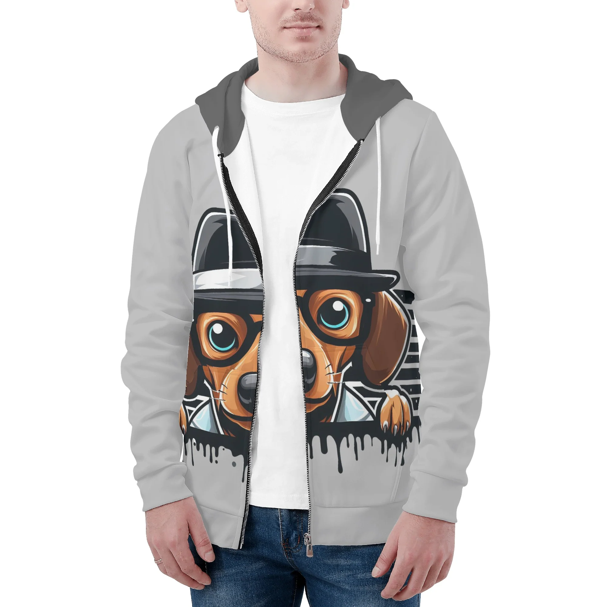 Molly - All Over Print Zip Up Hoodie - Image 3