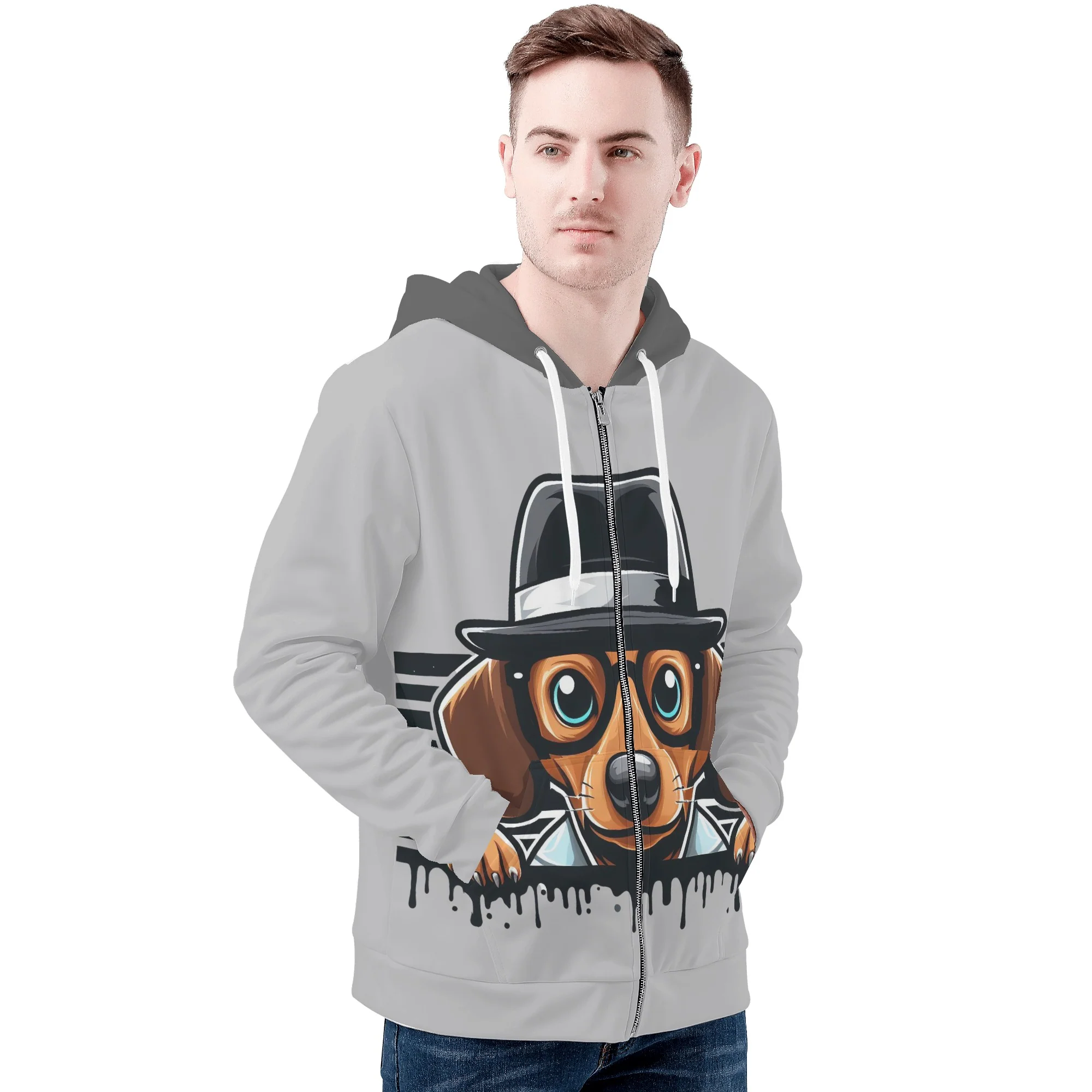 Molly - All Over Print Zip Up Hoodie - Image 4