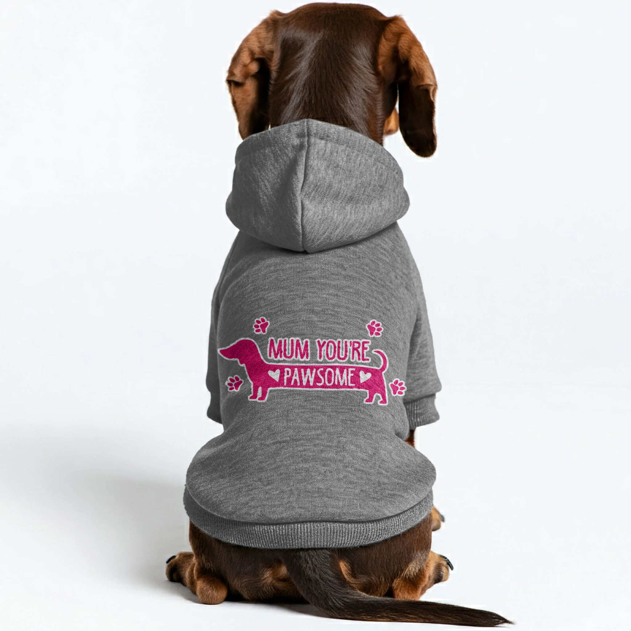 MUM YOURE PAWSOME - Personalized Dachshund Hoodies with Funny Quotes – Stylish, Cozy, and Premium 100% Cotton - Image 3