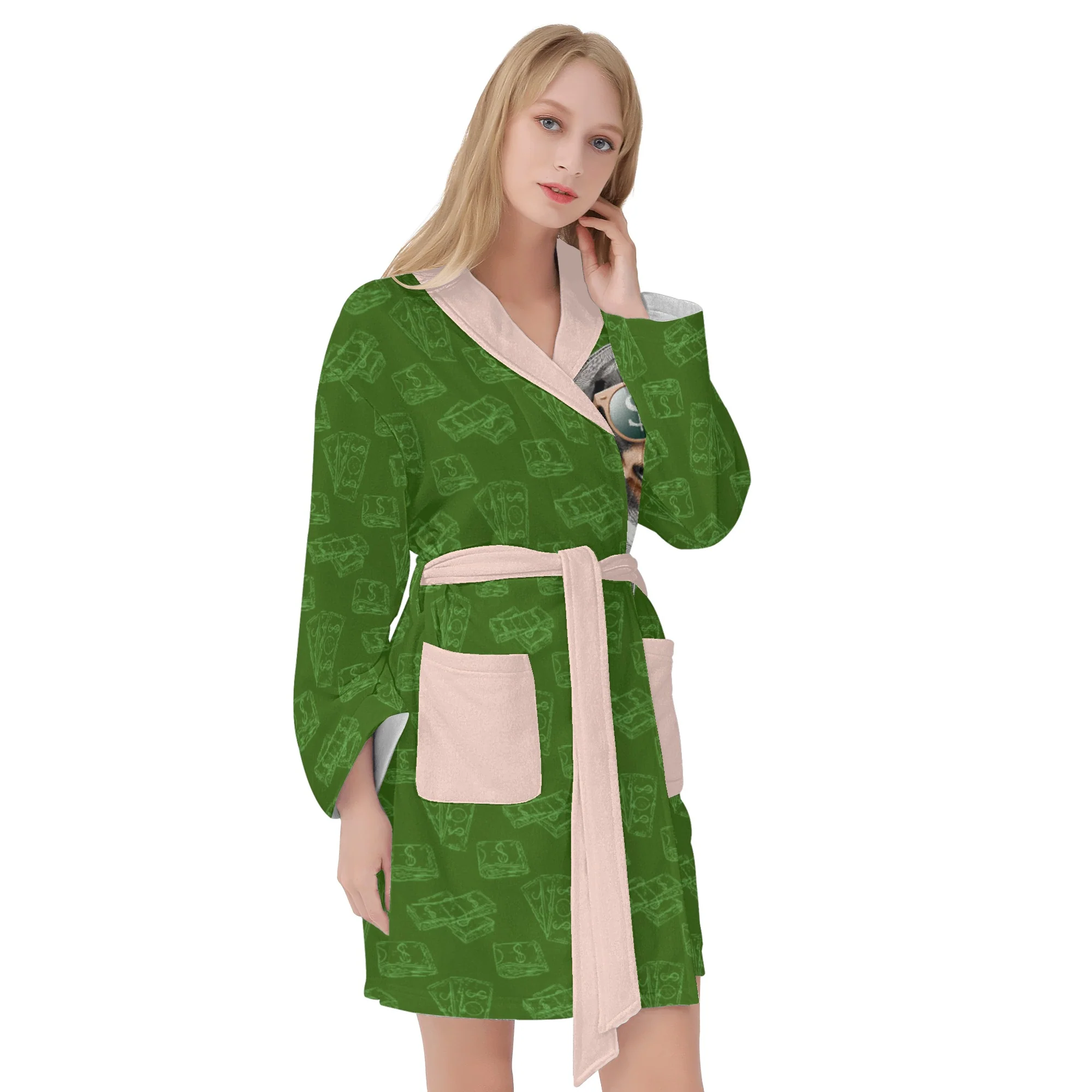 Navy - Women Bathrobe - Image 4