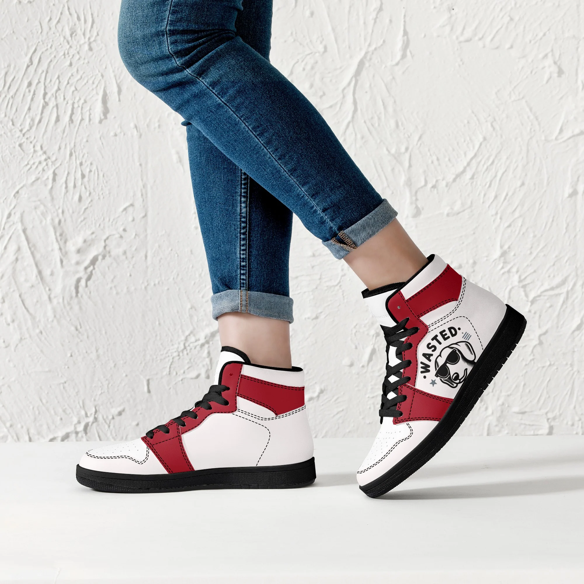 Ophelia - High Top Leather Sneakers - Image 9