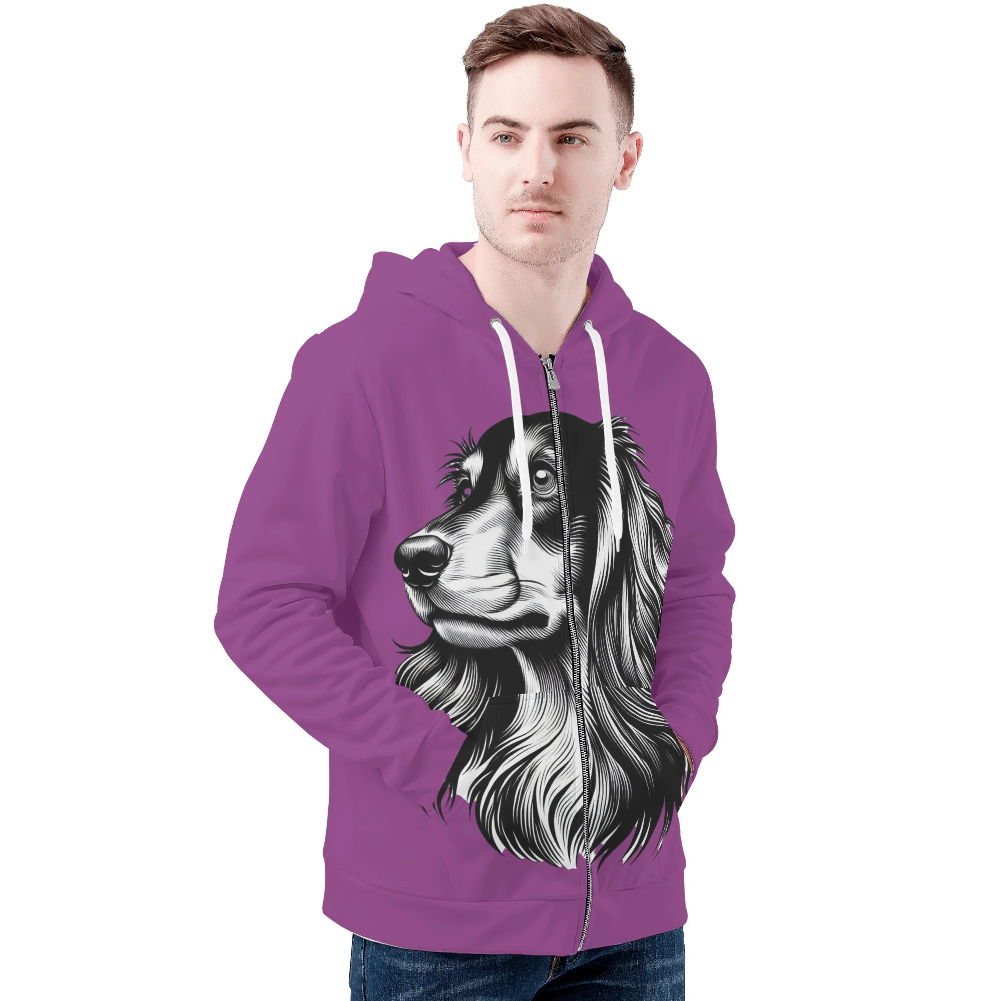 Paisley - All Over Print Zip Up Hoodie - Image 4