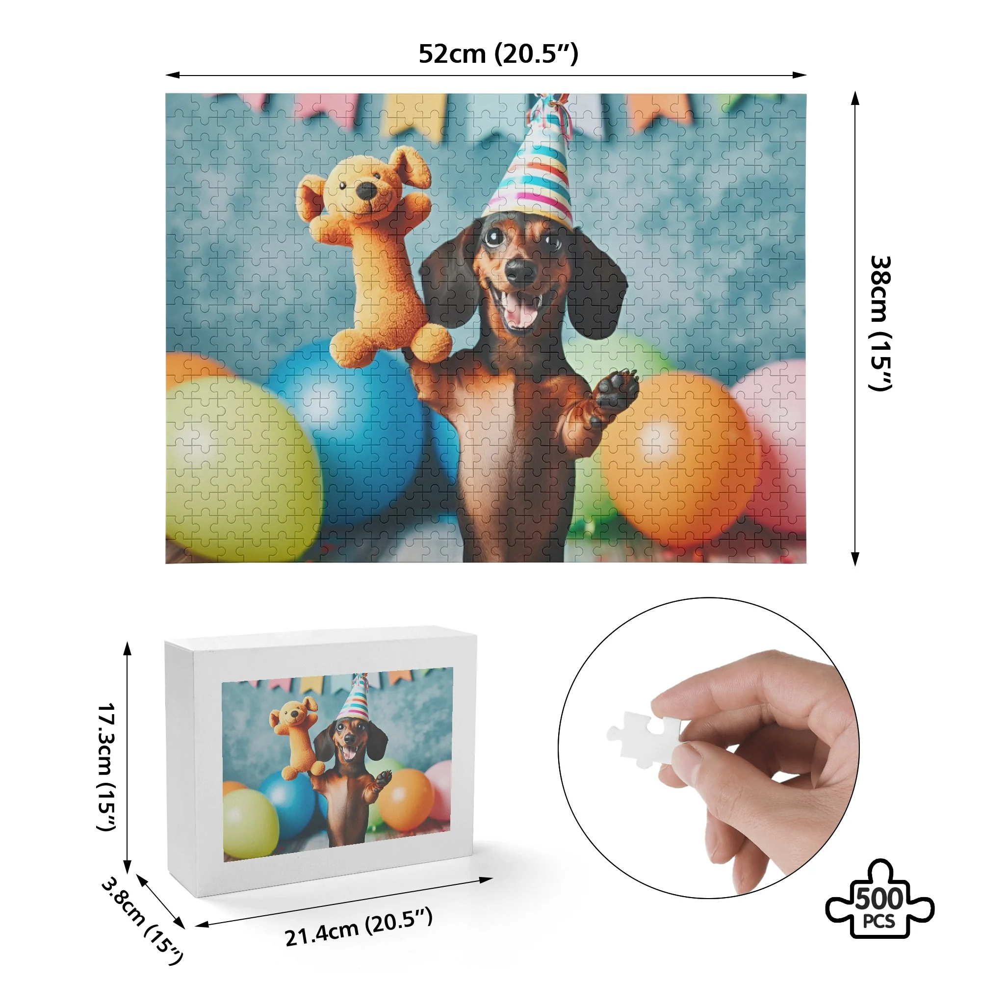 Personalized  Puzzle  with Dachshund Picture - Puzzle - Image 5