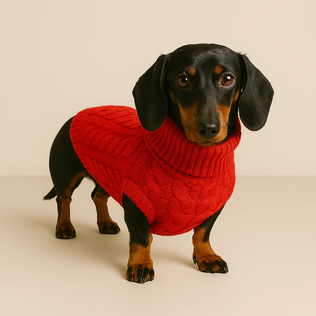 Premium Dachshund Wool Sweater - Image 3