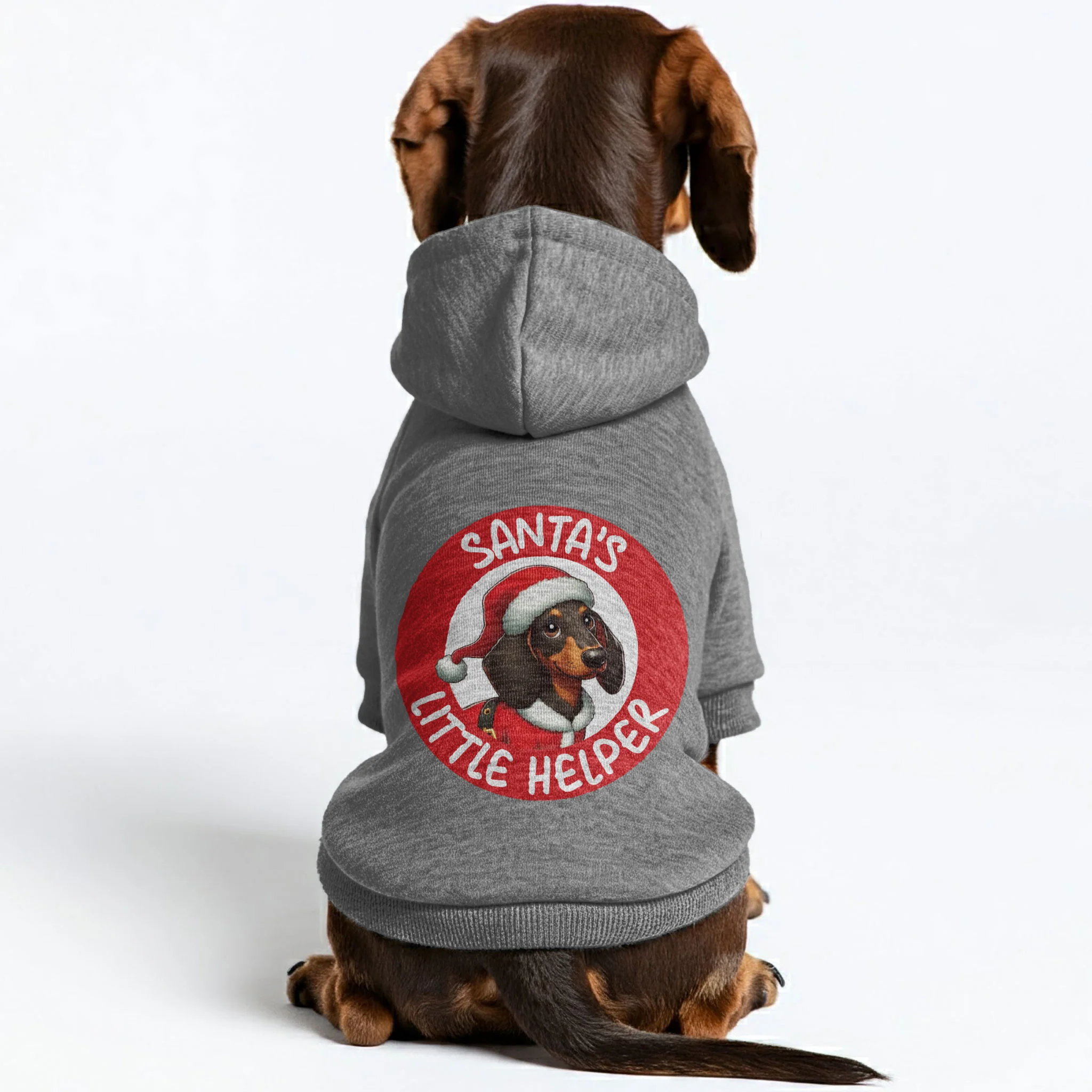 Santa - Personalized Dachshund Hoodies with Funny Quotes – Stylish, Cozy, and Premium 100% Cotton - Image 3