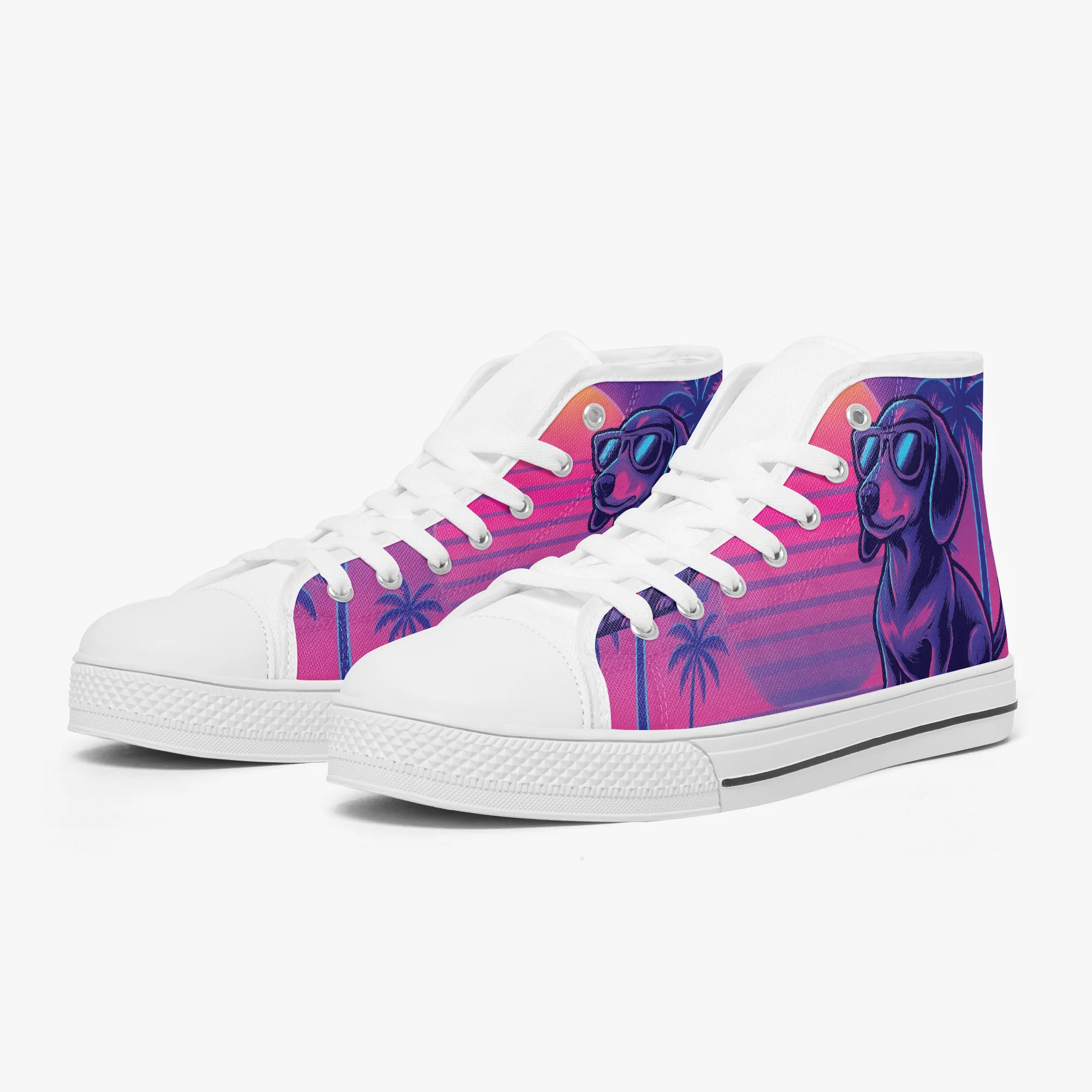 Bacon - Classic High-Top Canvas Shoes - Image 7
