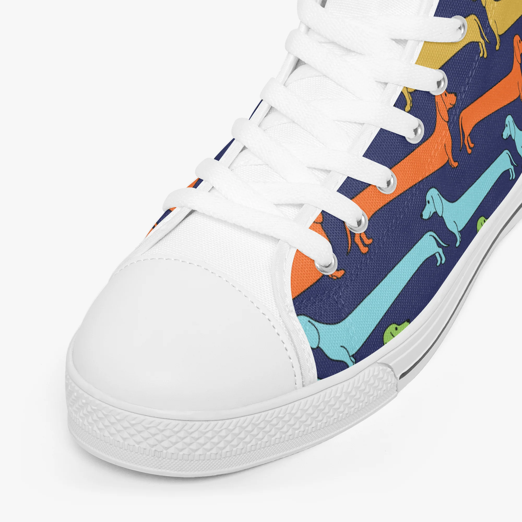 Cannoli - Classic High-Top Canvas Shoes - Image 5