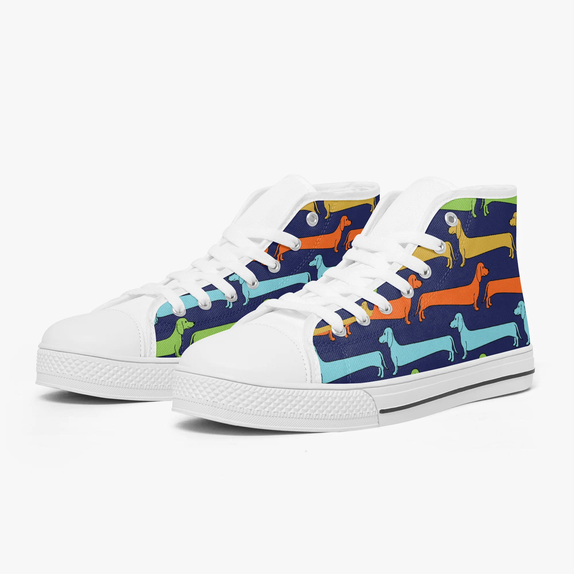 Cannoli - Classic High-Top Canvas Shoes - Image 7